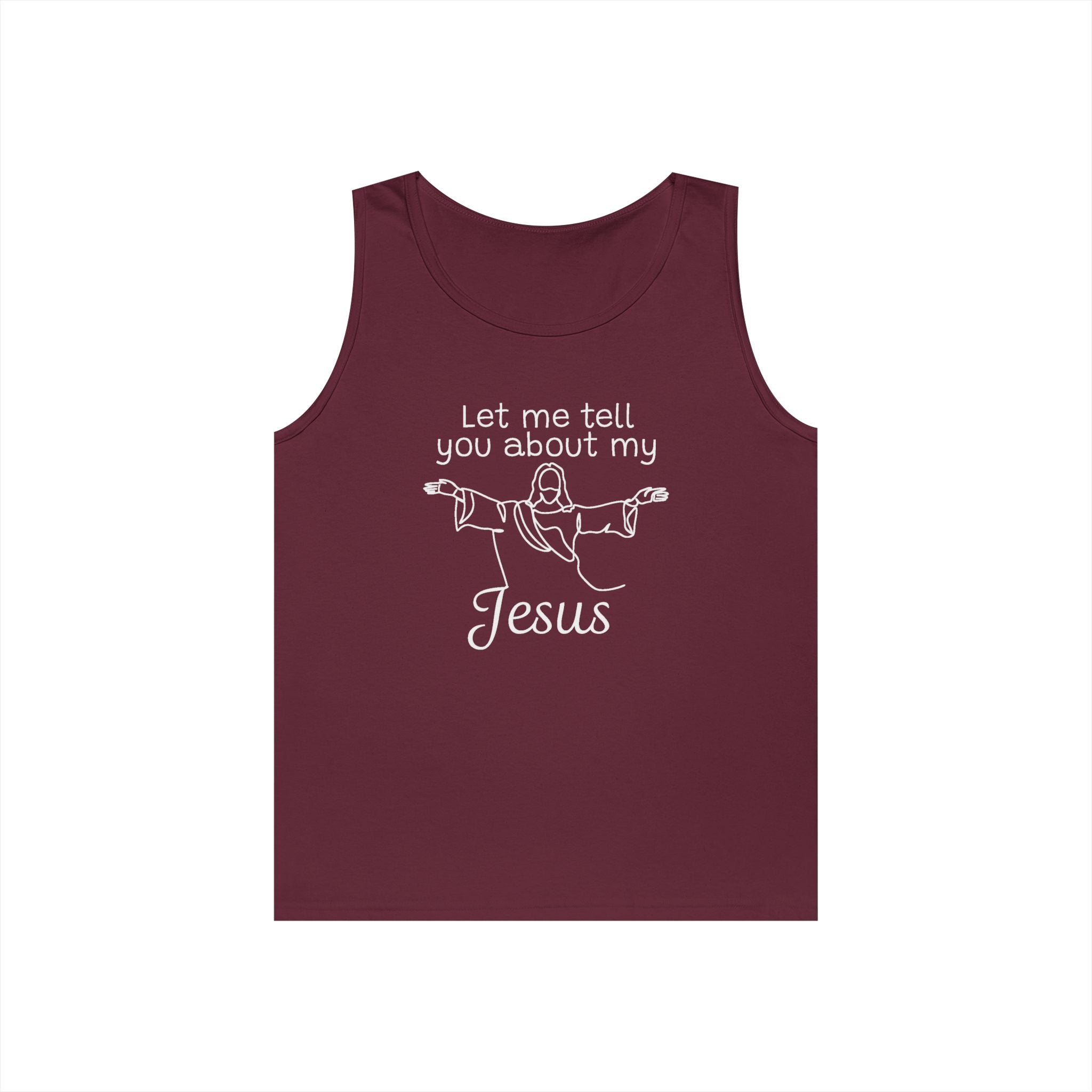 Faith Based Teen Tank - Let Me Tell You About My Jesus | Tank Top by atgodanddesigns