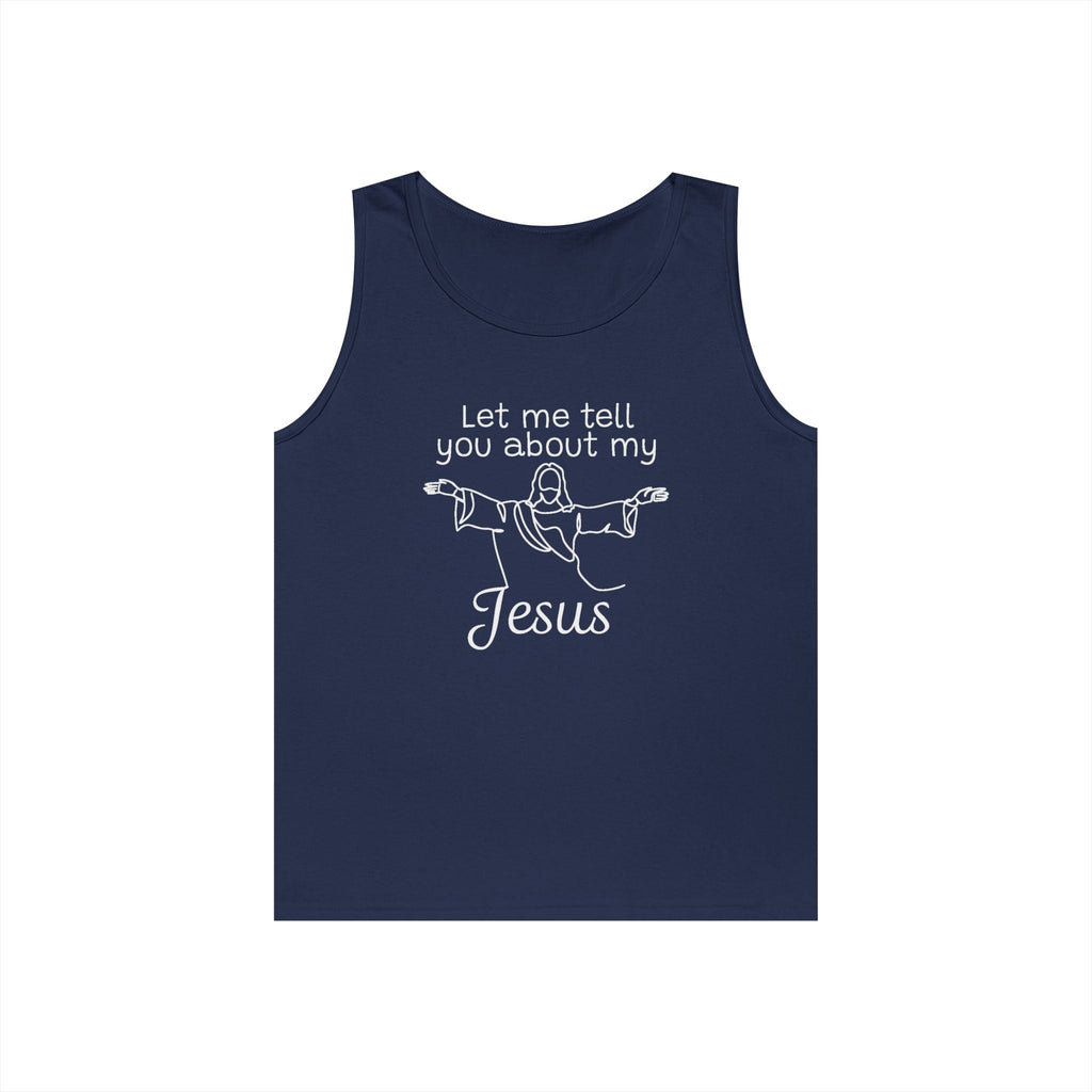 Faith Based Teen Tank - Let Me Tell You About My Jesus | Tank Top by atgodanddesigns
