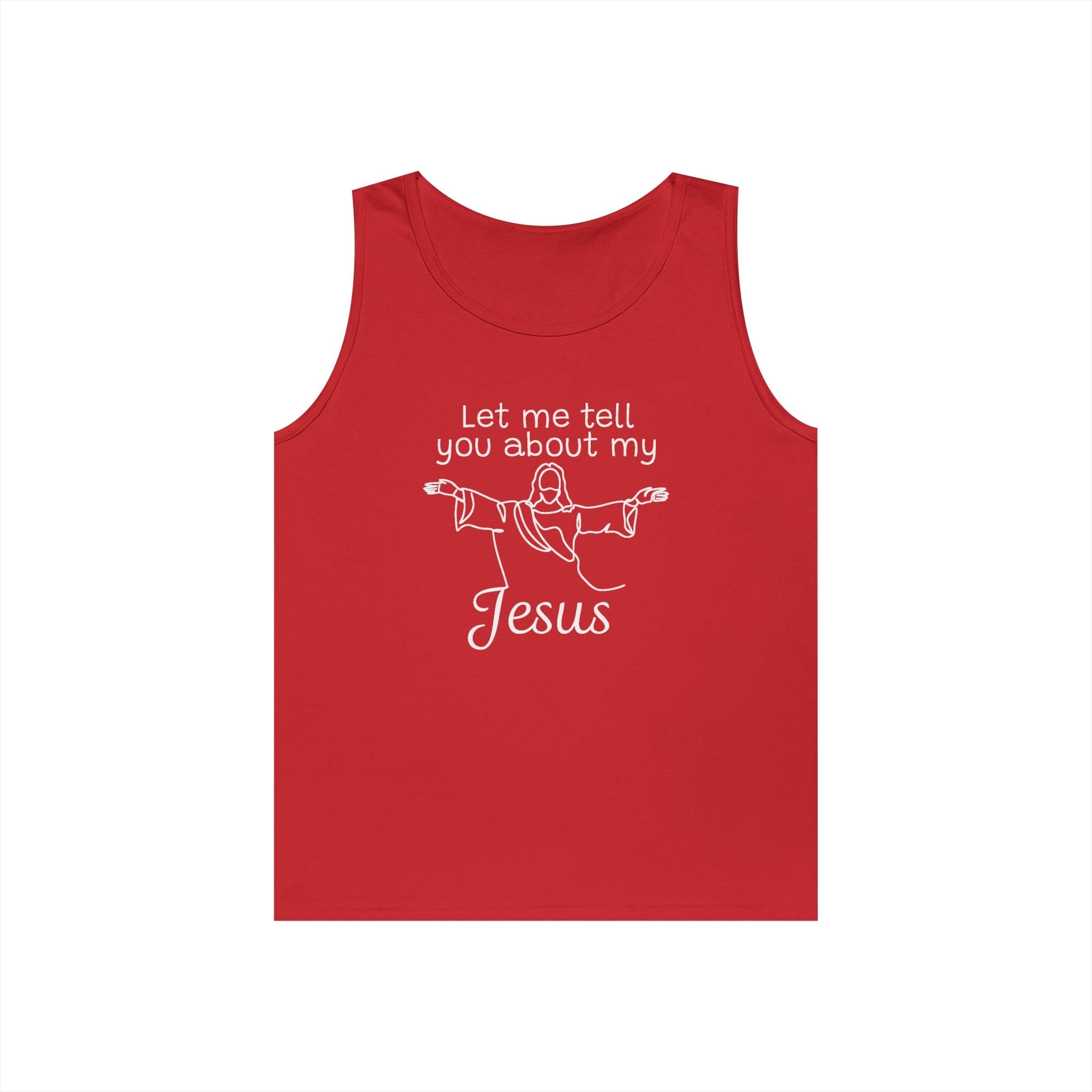 Faith Based Teen Tank - Let Me Tell You About My Jesus | Tank Top by atgodanddesigns