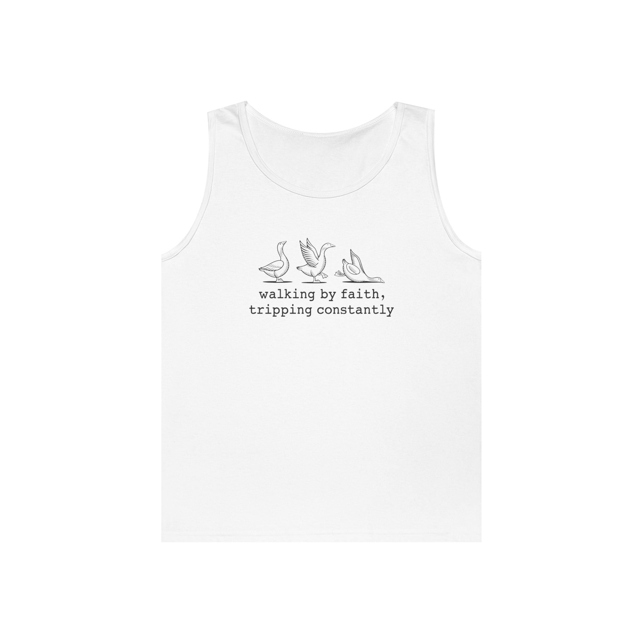Faith Based Teen Tank - Walking By Faith, Tripping Constantly | Tank Top by atgodanddesigns