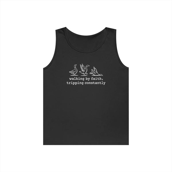 Faith Based Teen Tank - Walking By Faith, Tripping Constantly | Tank Top by atgodanddesigns