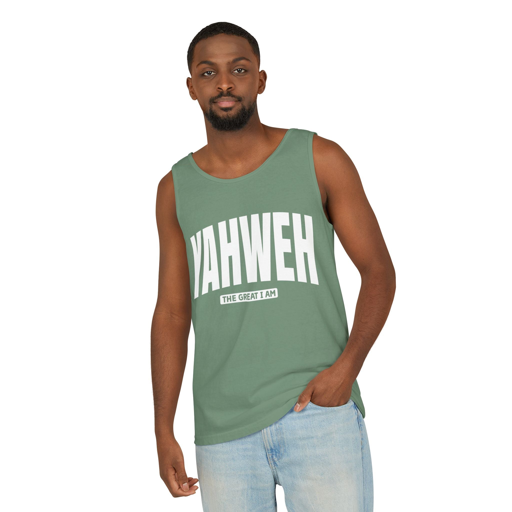 Faith Based Teen Tank - YAHWEH The Great I Am | Tank Top by atgodanddesigns