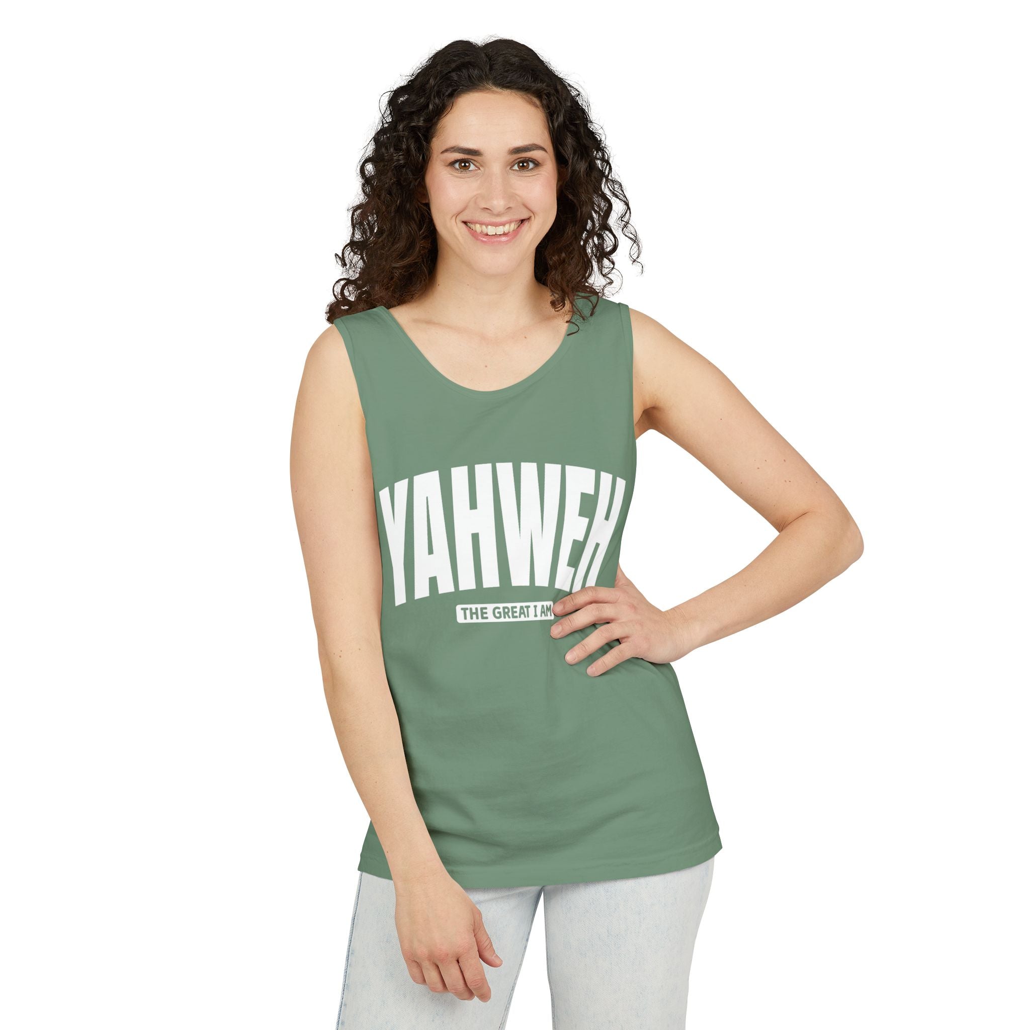 Faith Based Teen Tank - YAHWEH The Great I Am | Tank Top by atgodanddesigns