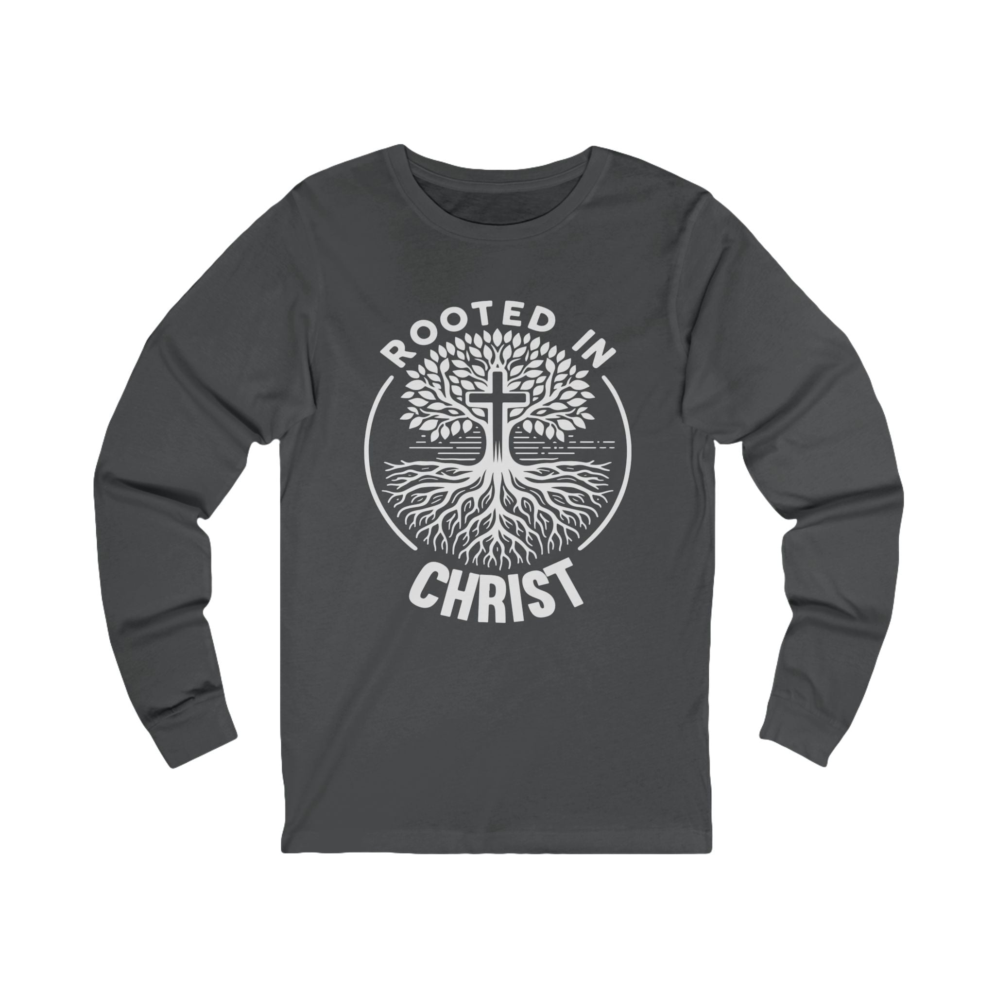 Faith Based Teens Long Sleeves - Rooted In Christ | Long - sleeve by atgodanddesigns
