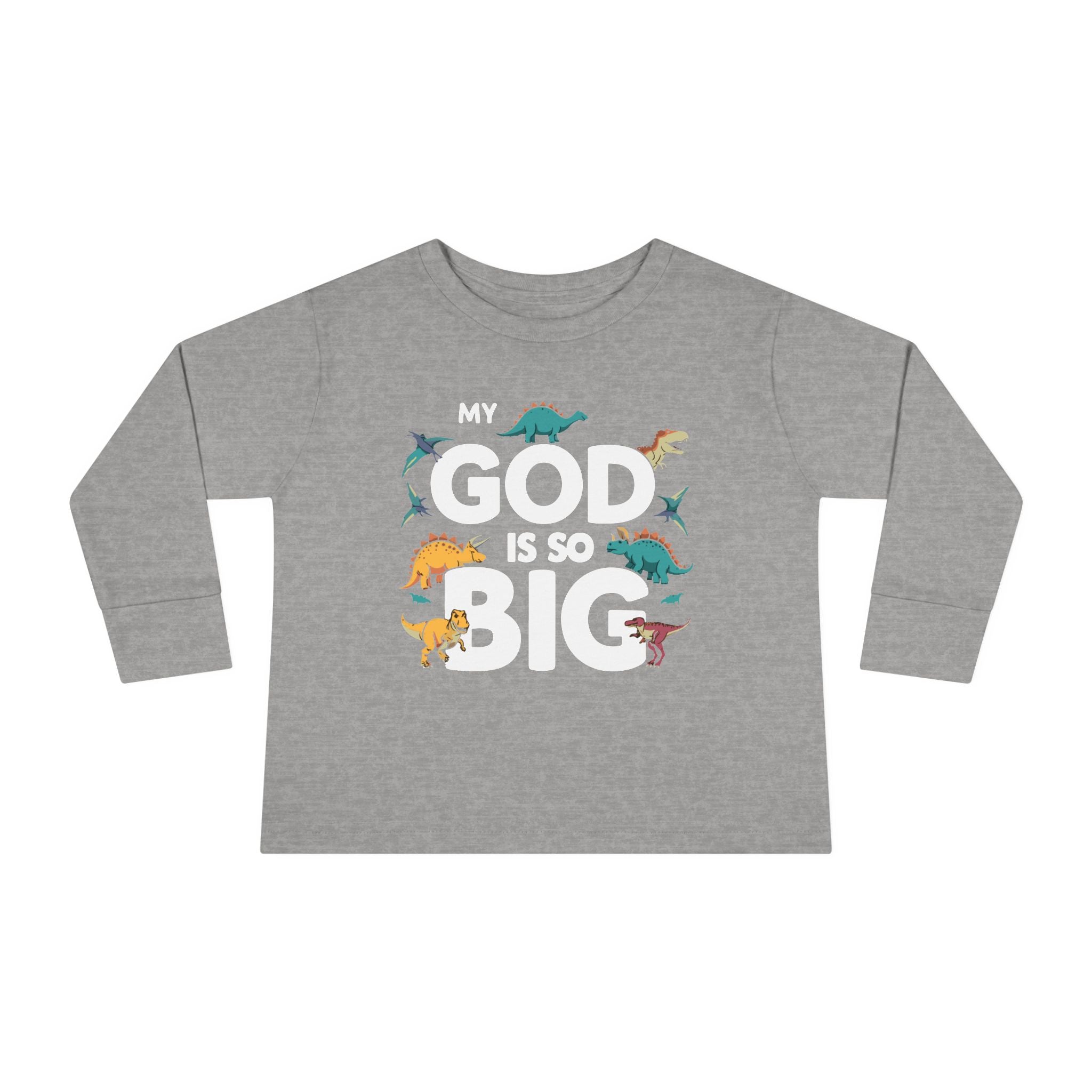 Faith Based Toddler Boys Long Sleeve T-Shirt - My God Is So Big | Kids clothes by atgodanddesigns