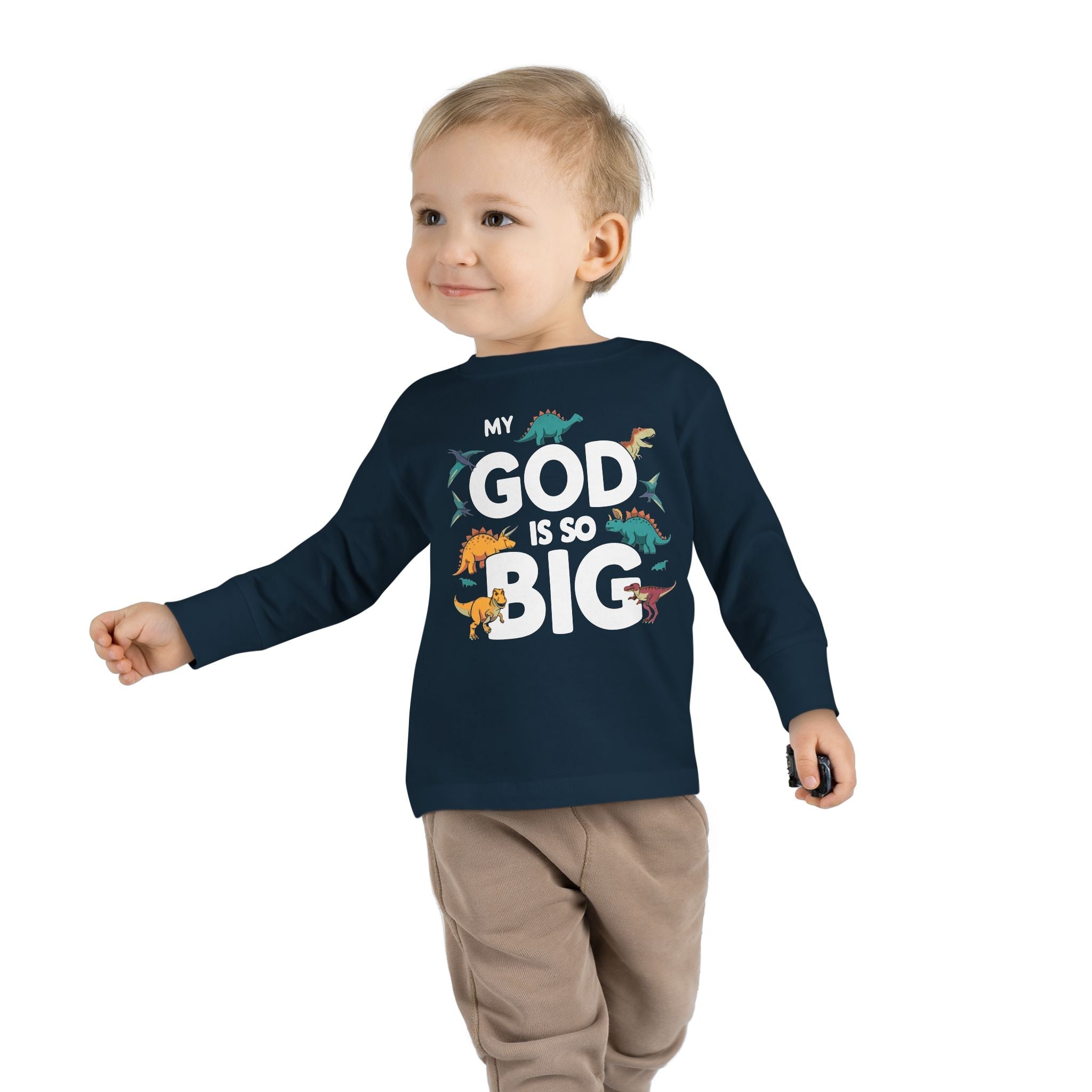 Faith Based Toddler Boys Long Sleeve T-Shirt - My God Is So Big | Kids clothes by atgodanddesigns