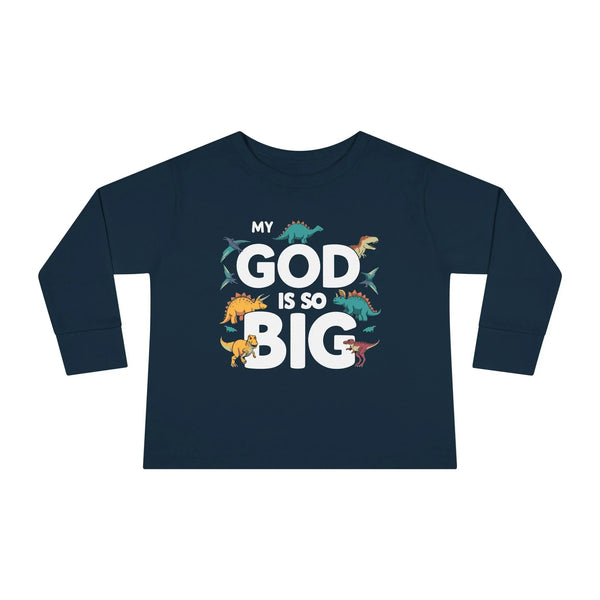 Faith Based Toddler Boys Long Sleeve T-Shirt - My God Is So Big | Kids clothes by atgodanddesigns