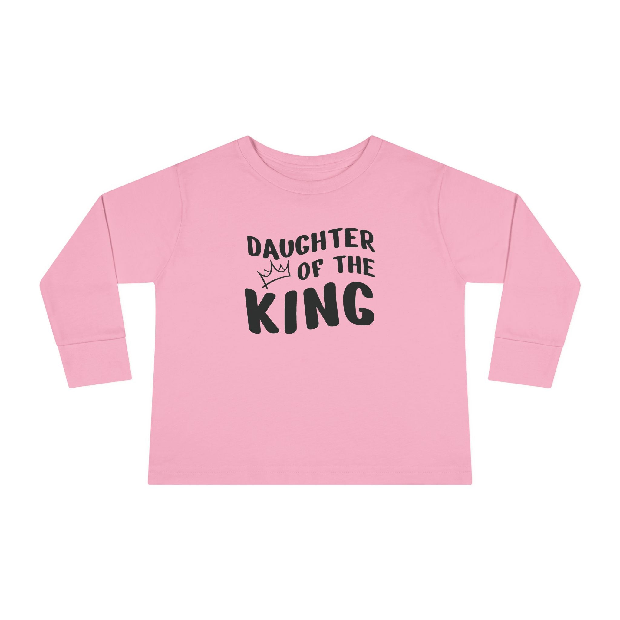 Faith Based Toddler Girls Long Sleeve T-Shirt - Daughter Of The King | Kids clothes by atgodanddesigns