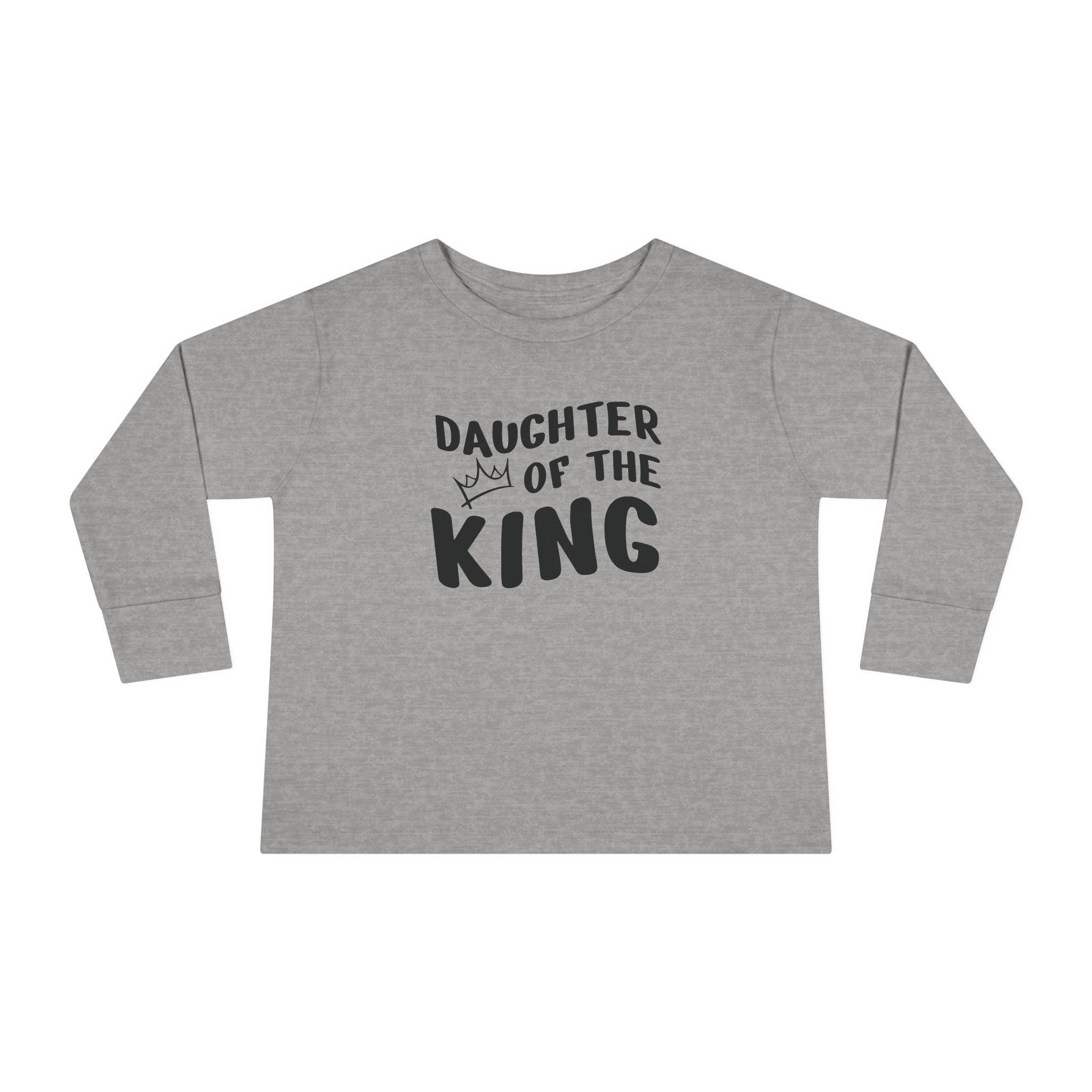 Faith Based Toddler Girls Long Sleeve T-Shirt - Daughter Of The King | Kids clothes by atgodanddesigns