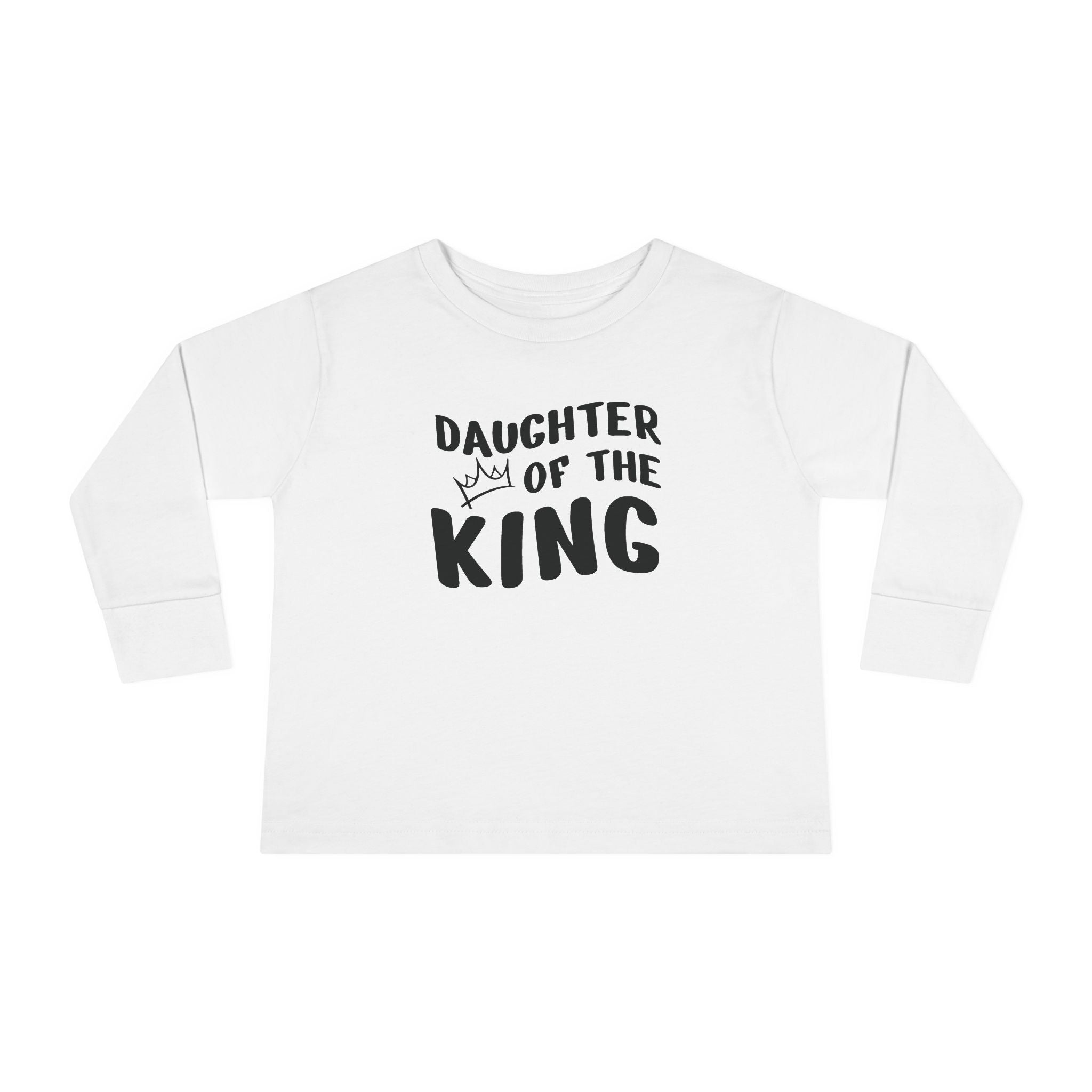 Faith Based Toddler Girls Long Sleeve T-Shirt - Daughter Of The King | Kids clothes by atgodanddesigns