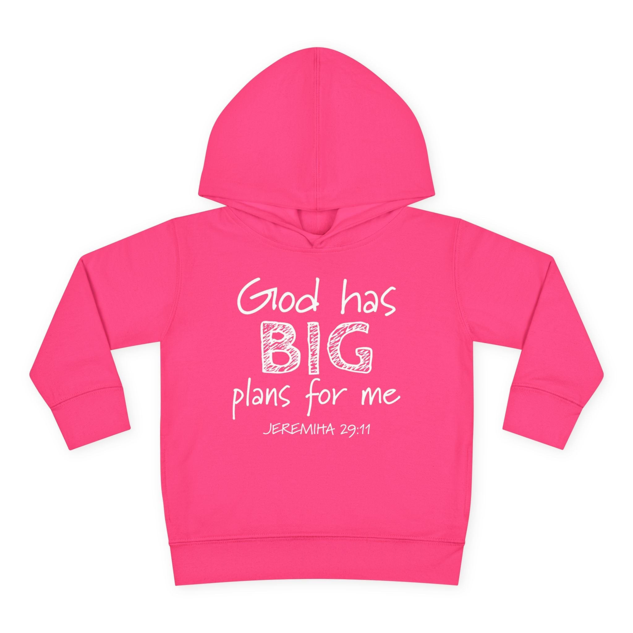 Faith Based Toddler Hoodie - God Has Big Plans For Me | Kids clothes by atgodanddesigns