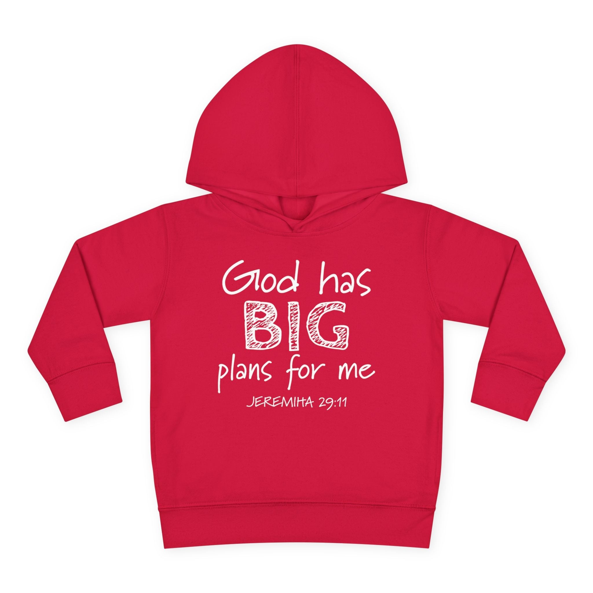Faith Based Toddler Hoodie - God Has Big Plans For Me | Kids clothes by atgodanddesigns