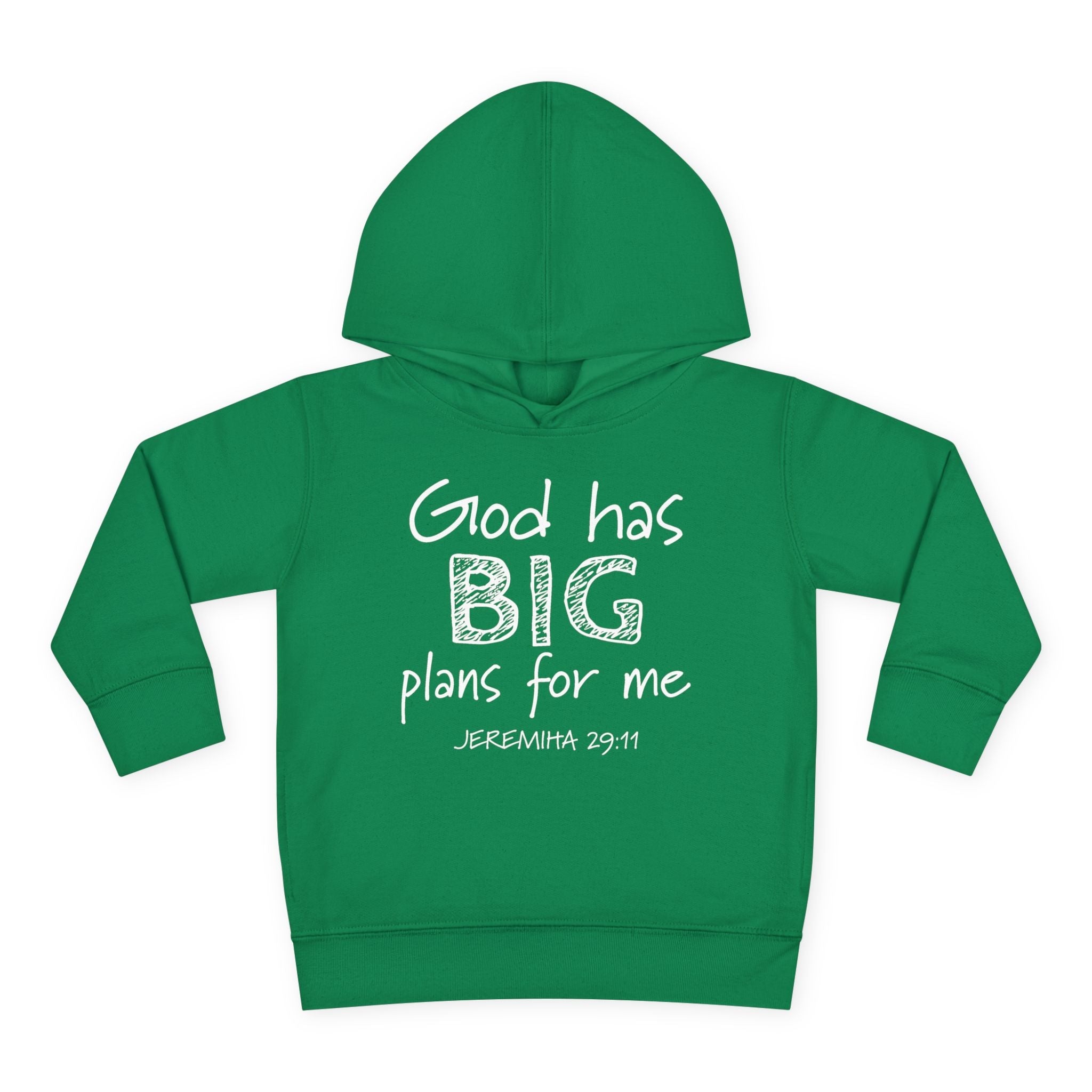 Faith Based Toddler Hoodie - God Has Big Plans For Me | Kids clothes by atgodanddesigns