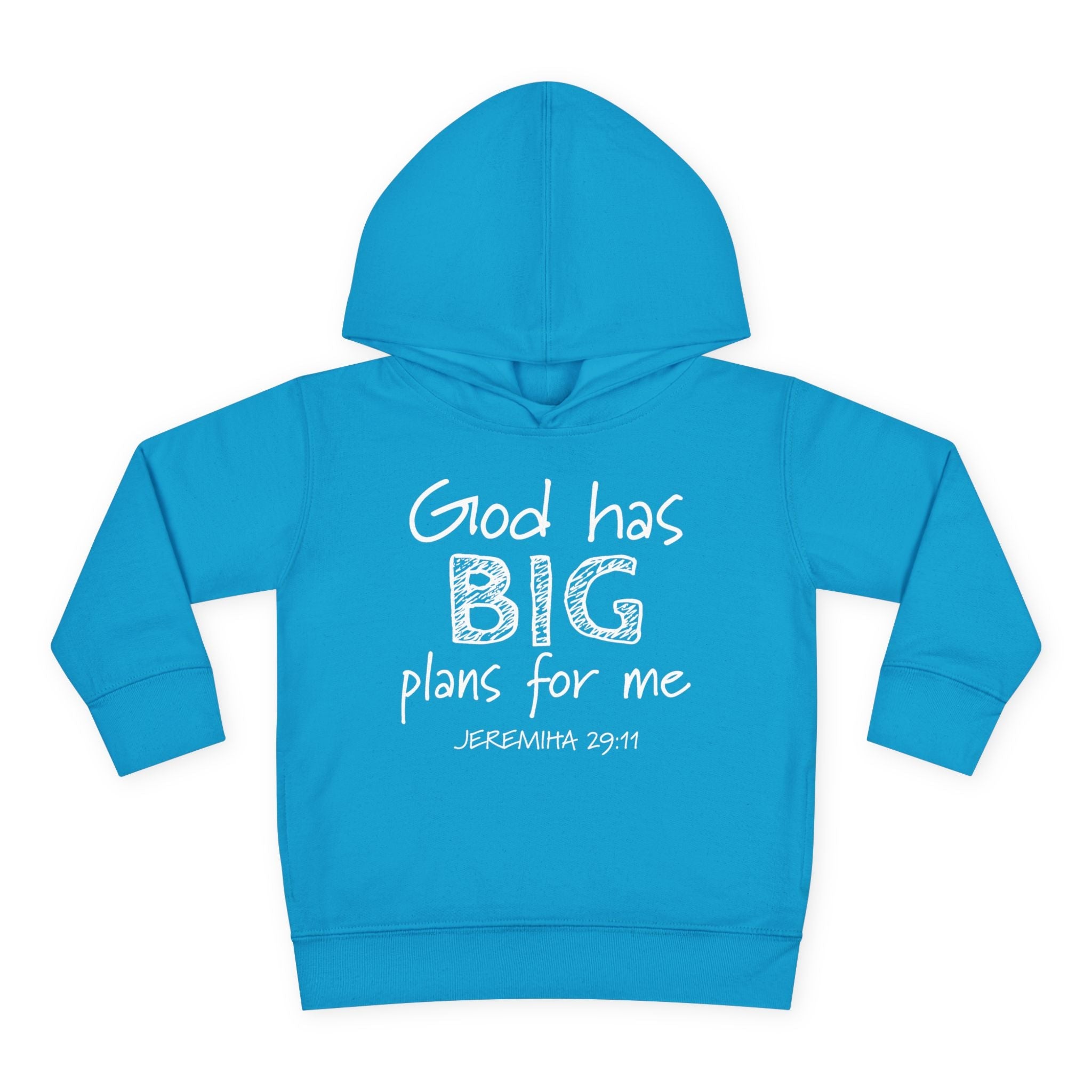 Faith Based Toddler Hoodie - God Has Big Plans For Me | Kids clothes by atgodanddesigns
