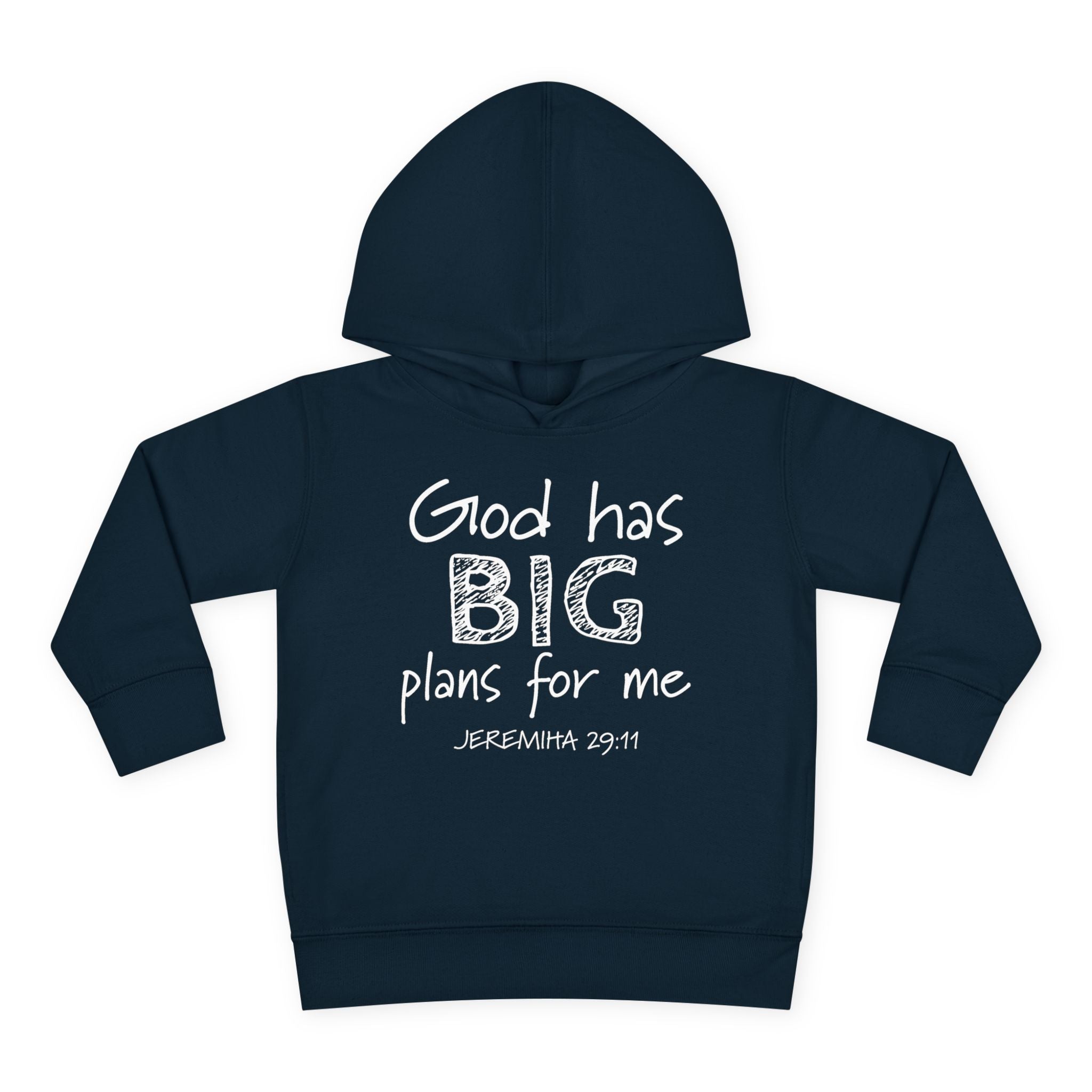 Faith Based Toddler Hoodie - God Has Big Plans For Me | Kids clothes by atgodanddesigns