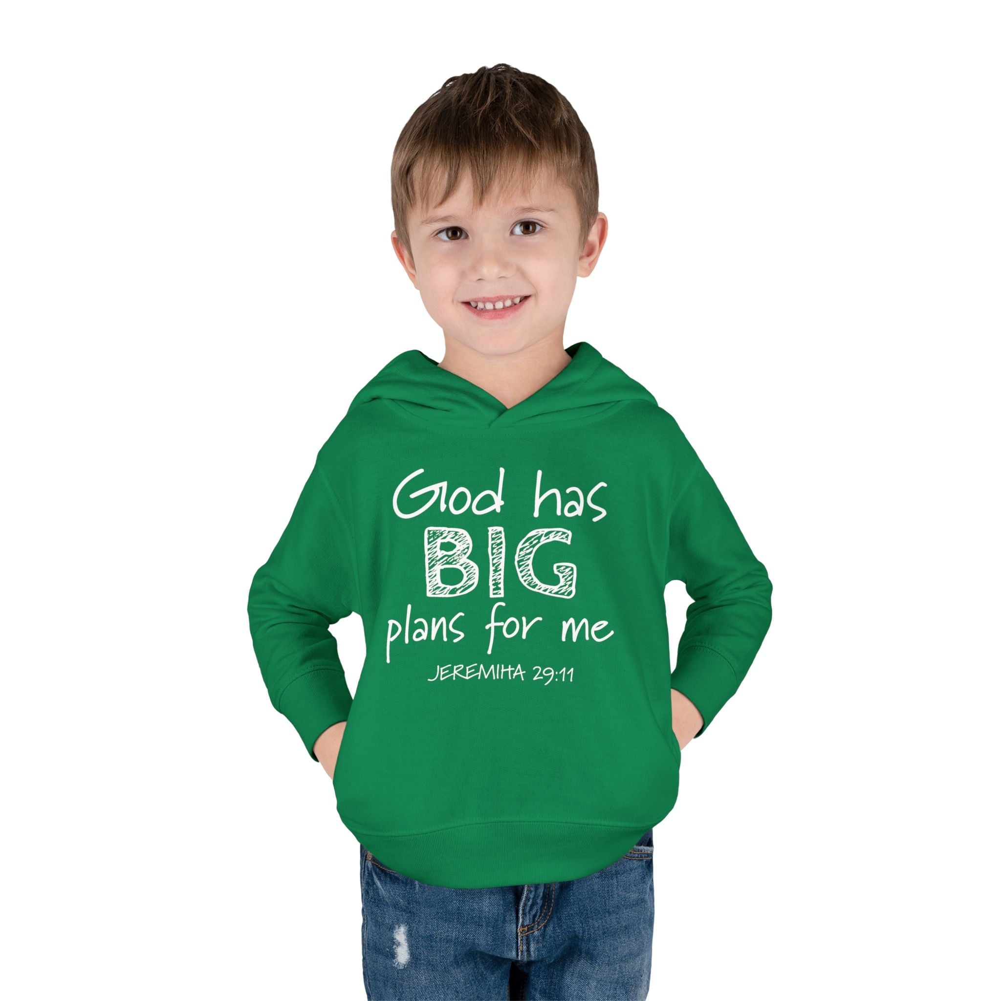 Faith Based Toddler Hoodie - God Has Big Plans For Me | Kids clothes by atgodanddesigns