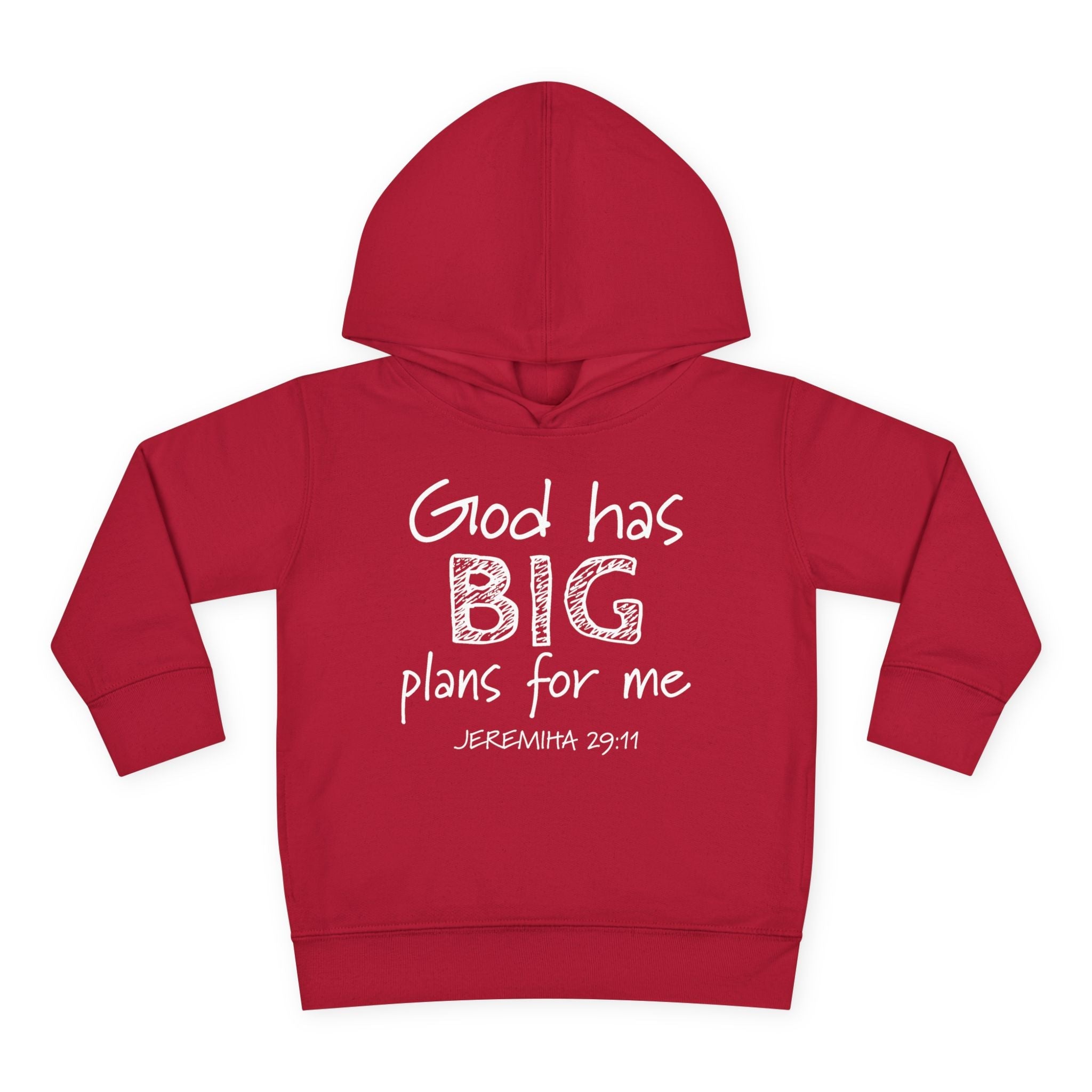 Faith Based Toddler Hoodie - God Has Big Plans For Me | Kids clothes by atgodanddesigns