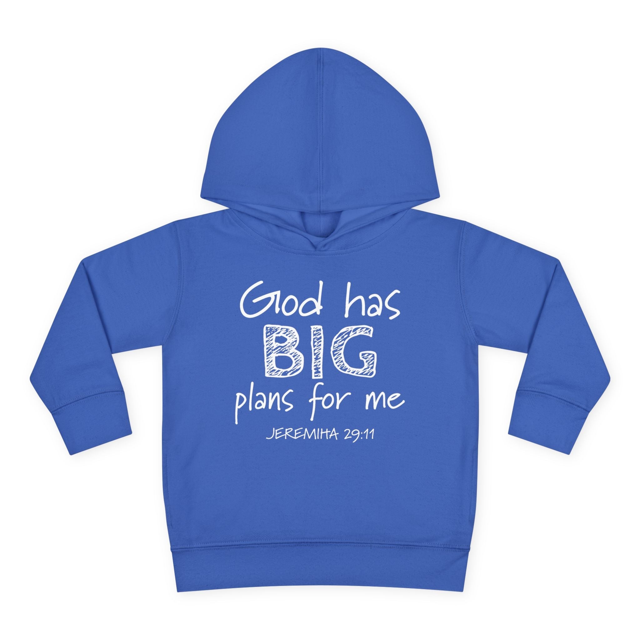 Faith Based Toddler Hoodie - God Has Big Plans For Me | Kids clothes by atgodanddesigns