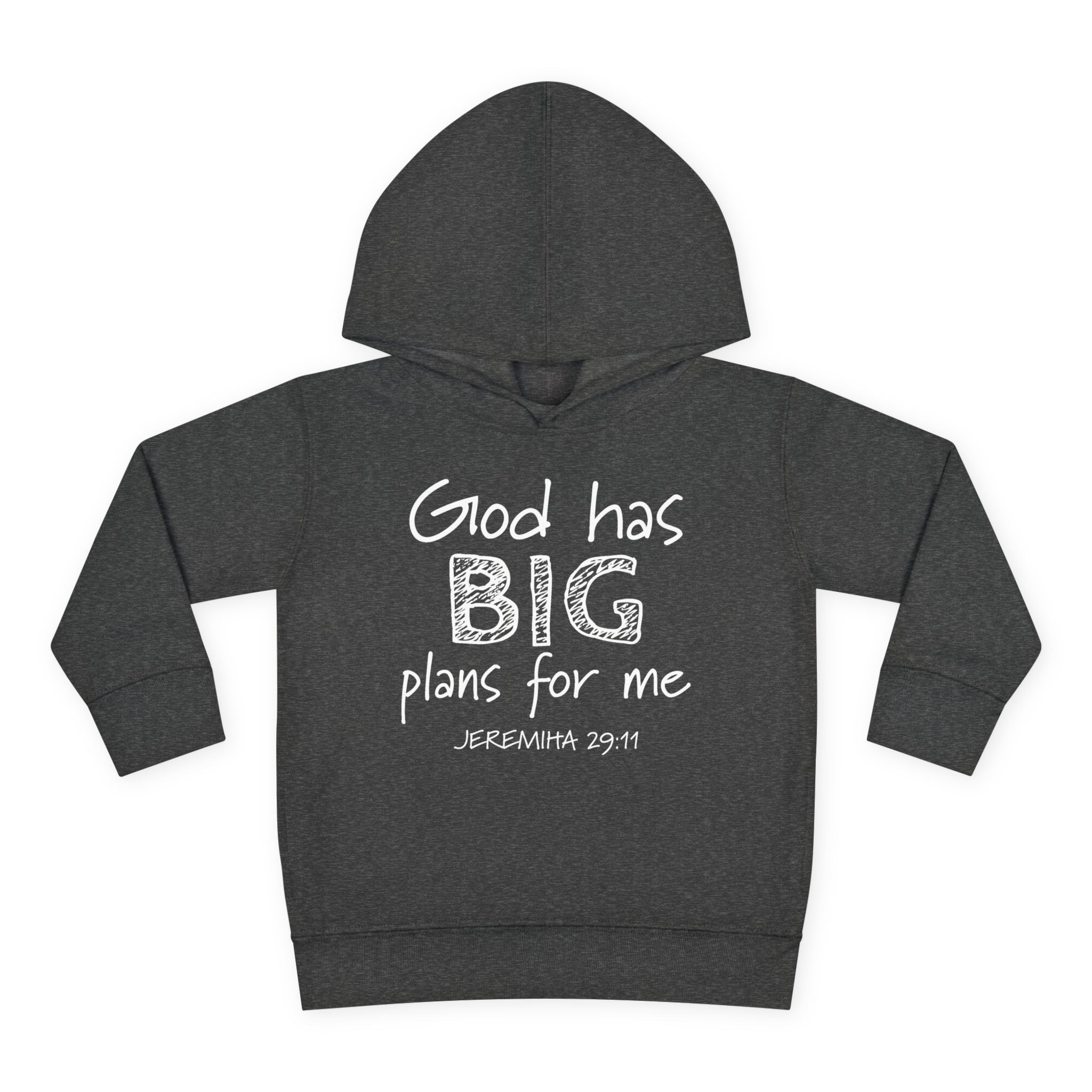 Faith Based Toddler Hoodie - God Has Big Plans For Me | Kids clothes by atgodanddesigns