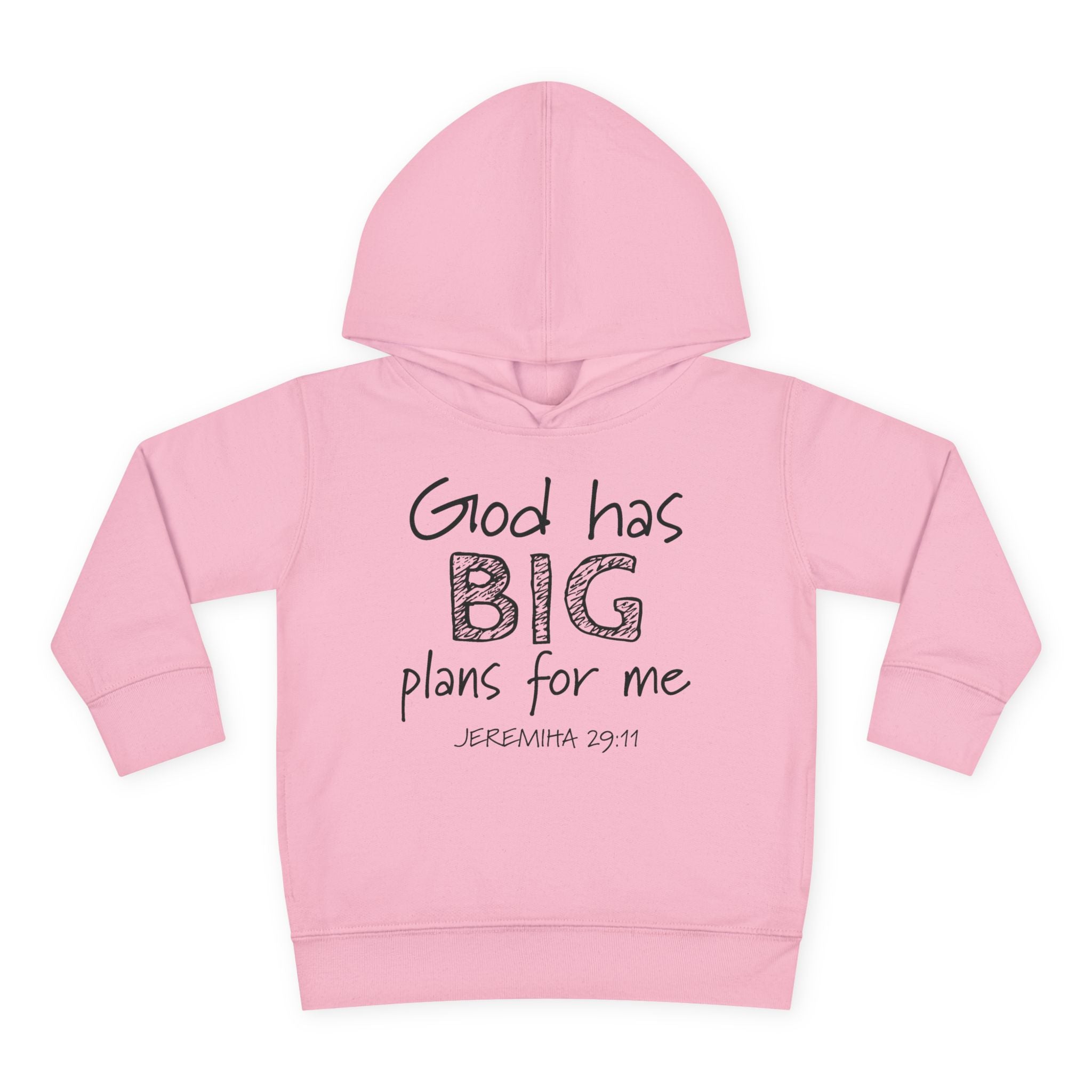 Faith Based Toddler Hoodie - God Has Big Plans For Me | Kids clothes by atgodanddesigns