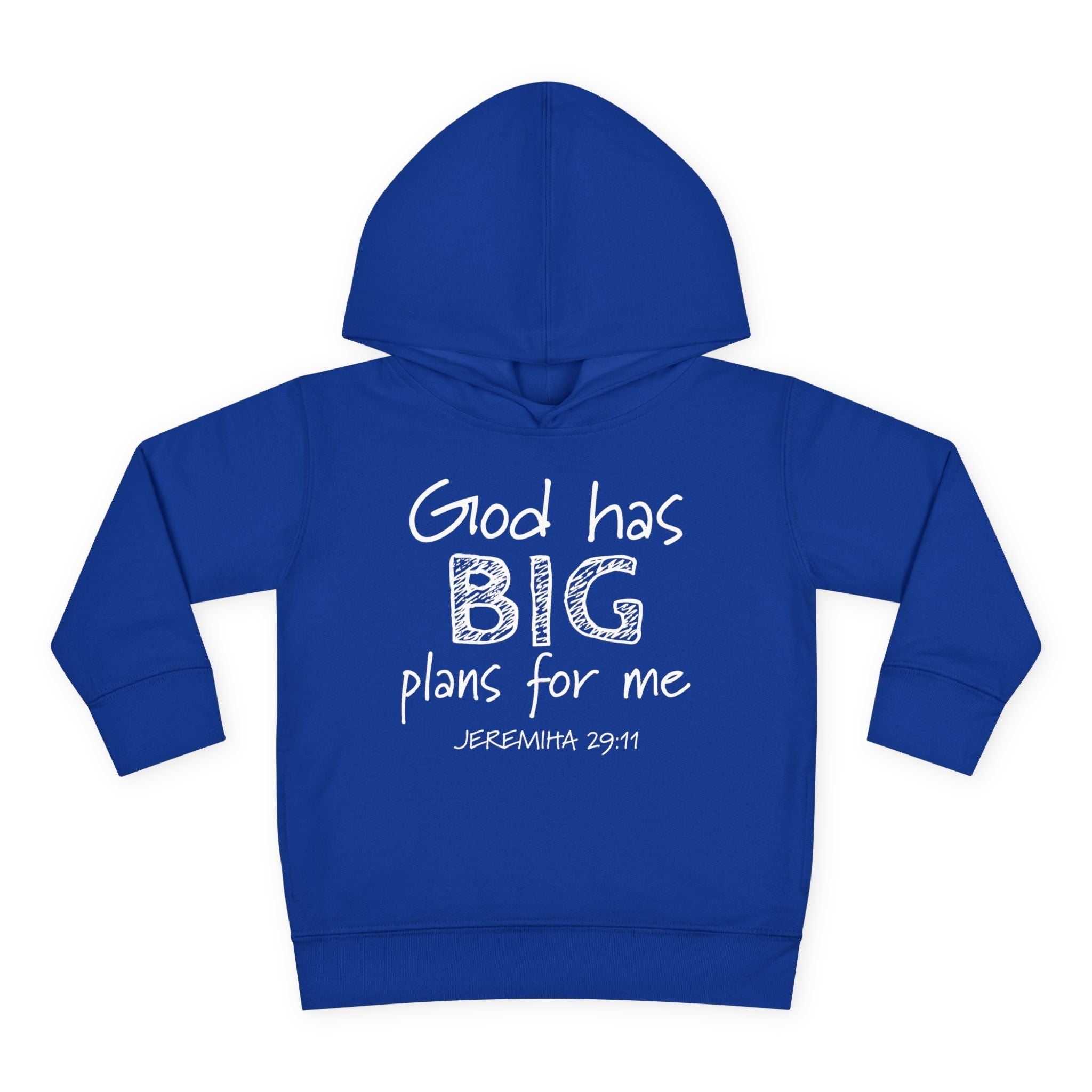 Faith Based Toddler Hoodie - God Has Big Plans For Me | Kids clothes by atgodanddesigns