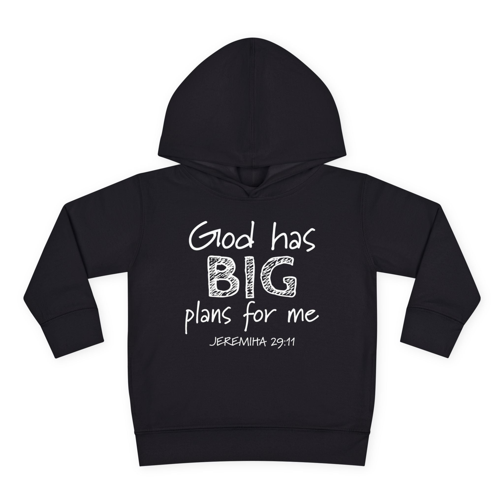 Faith Based Toddler Hoodie - God Has Big Plans For Me | Kids clothes by atgodanddesigns