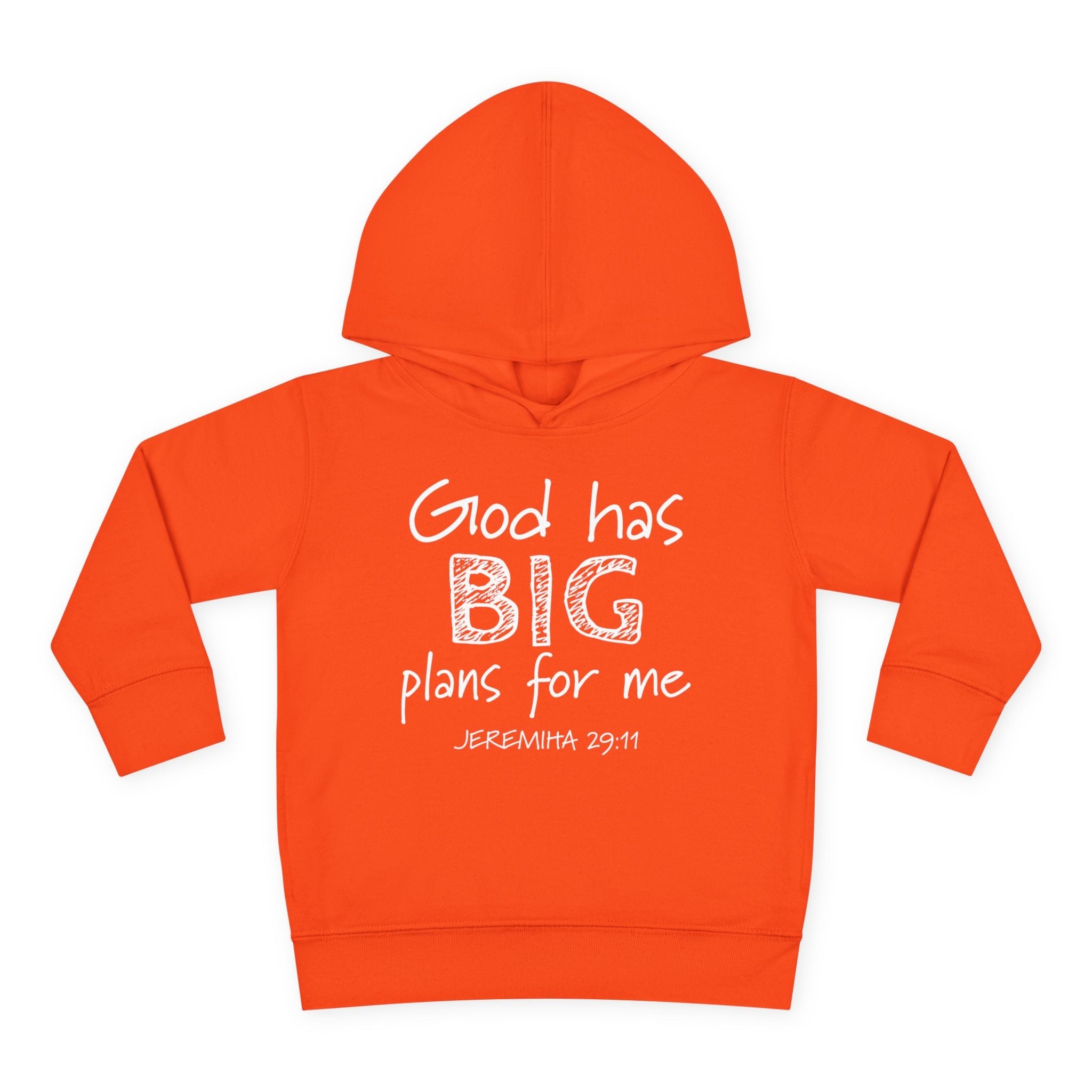 Faith Based Toddler Hoodie - God Has Big Plans For Me | Kids clothes by atgodanddesigns