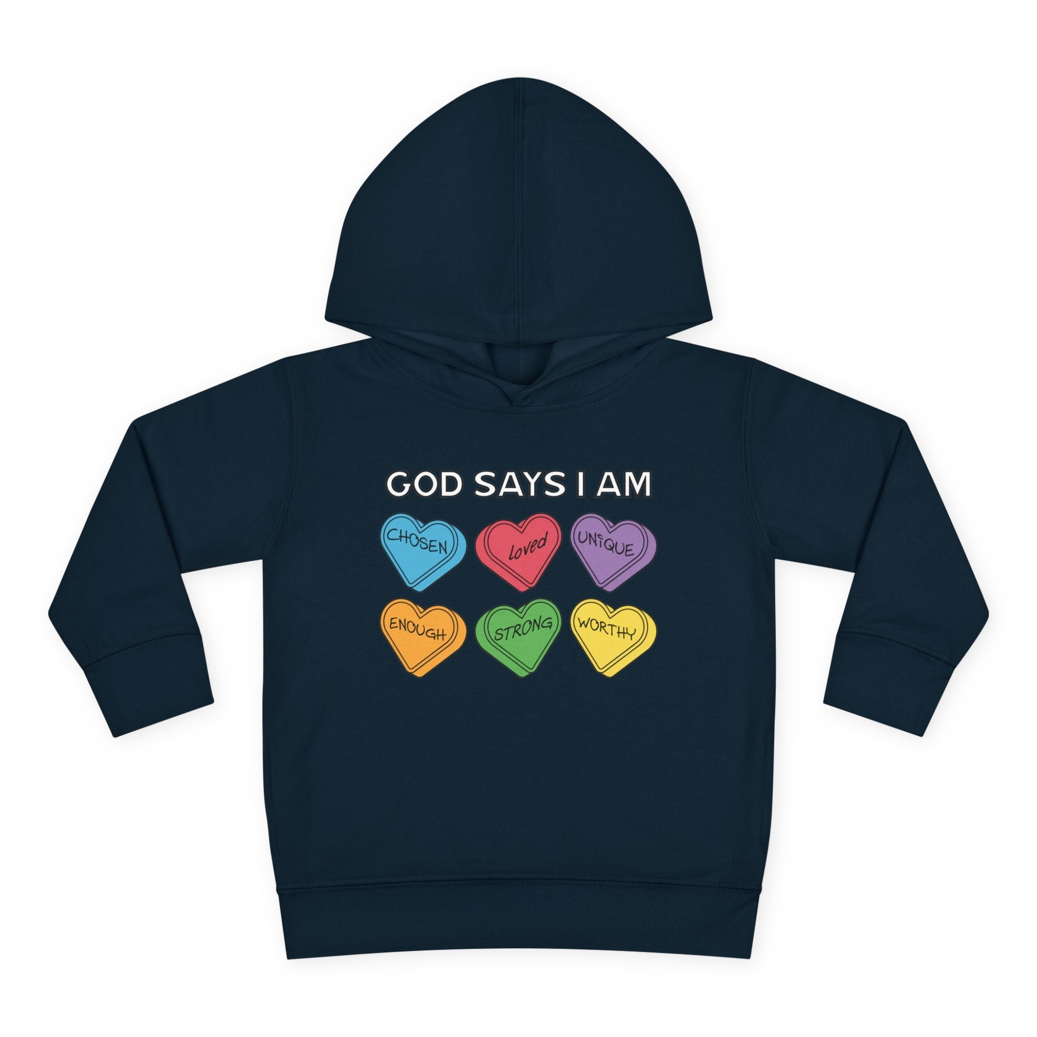 Faith Based Toddler Hoodie - God Says I Am | Kids clothes by atgodanddesigns