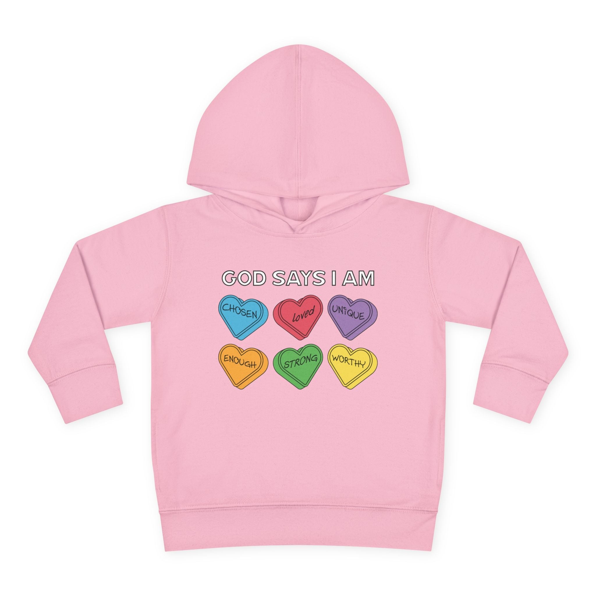 Faith Based Toddler Hoodie - God Says I Am | Kids clothes by atgodanddesigns