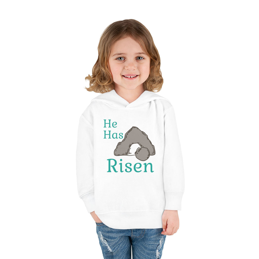 Faith Based Toddler Hoodie - He Has Risen | Kids clothes by atgodanddesigns