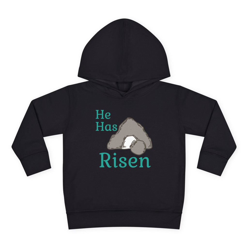 Faith Based Toddler Hoodie - He Has Risen | Kids clothes by atgodanddesigns