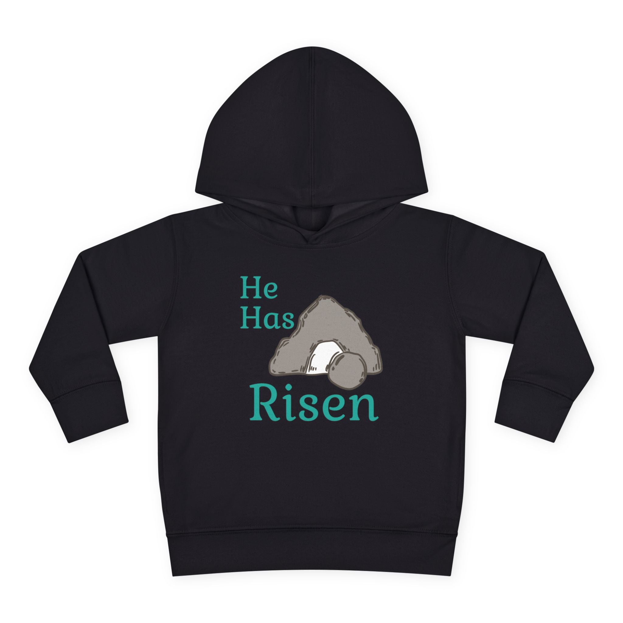 Faith Based Toddler Hoodie - He Has Risen | Kids clothes by atgodanddesigns