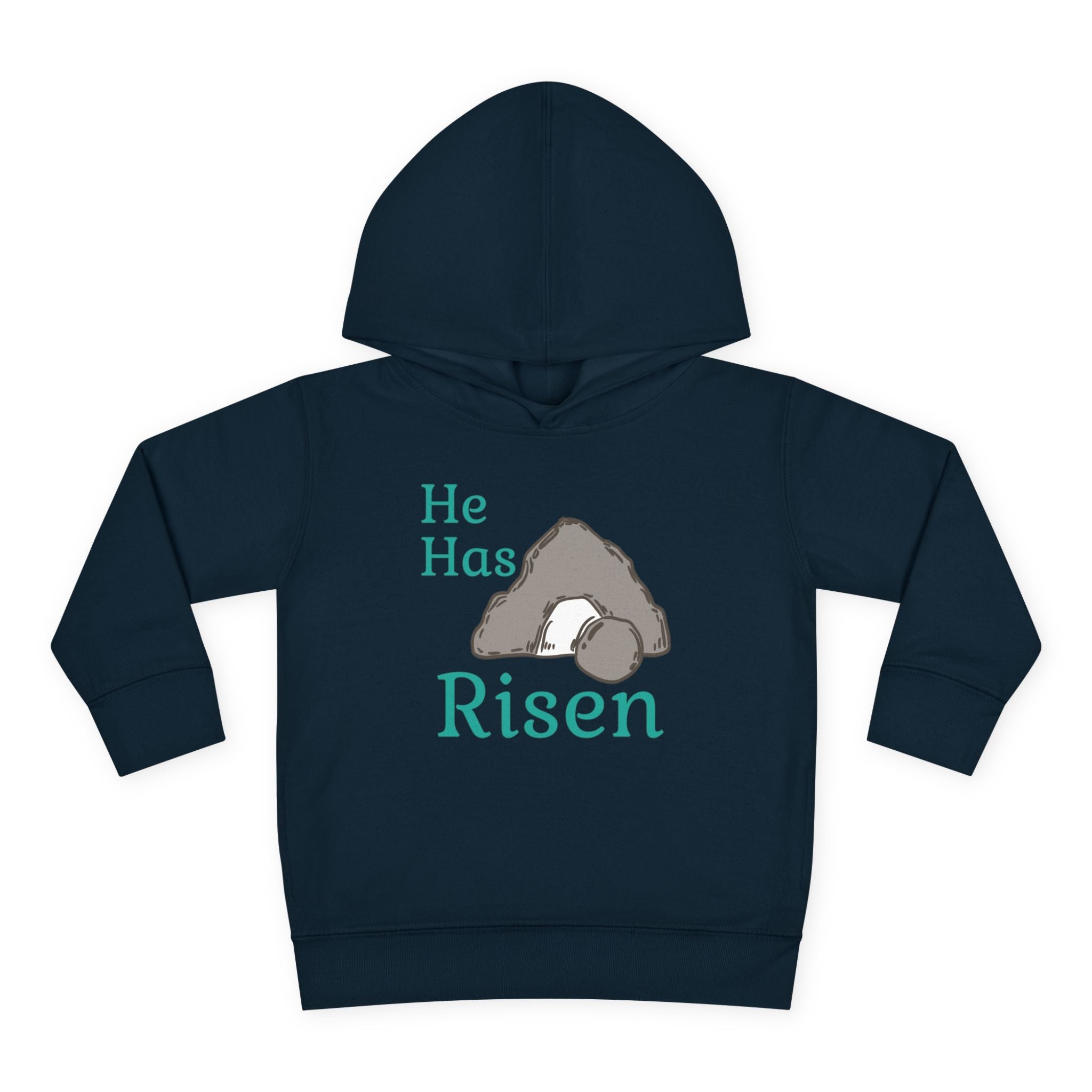 Faith Based Toddler Hoodie - He Has Risen | Kids clothes by atgodanddesigns
