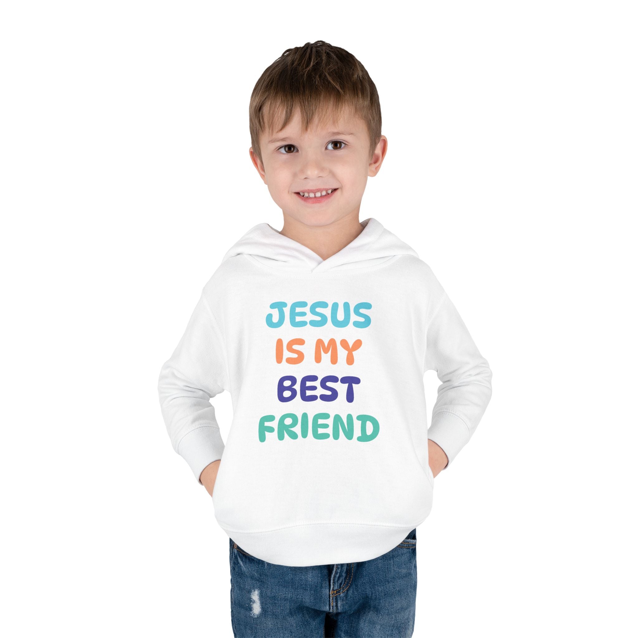 Faith Based Toddler Hoodie - Jesus Is My Best Friend | Kids clothes by atgodanddesigns