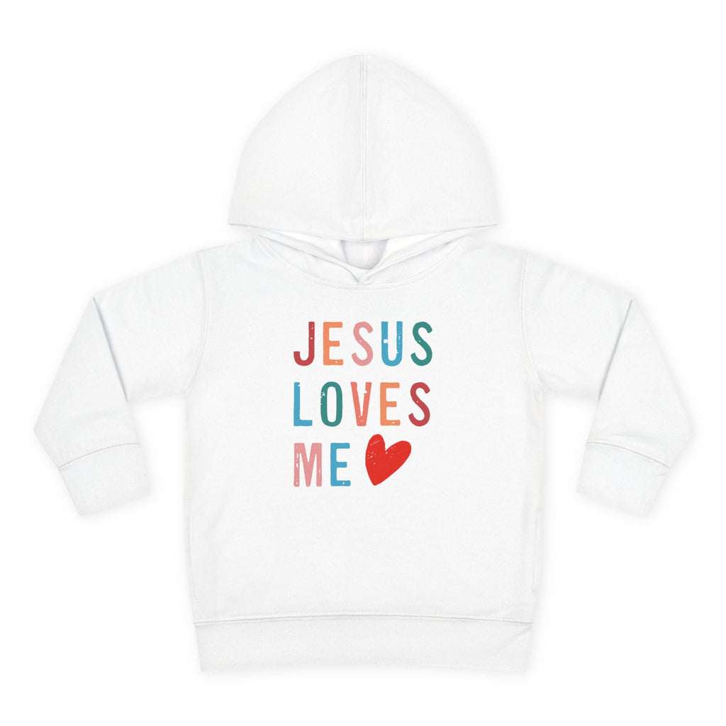 Faith Based Toddler Hoodie - Jesus Loves Me | Kids clothes by atgodanddesigns