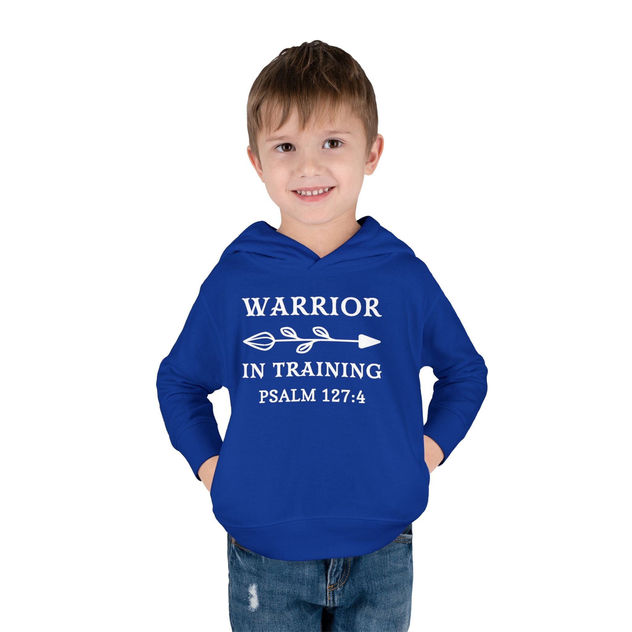 Faith Based Toddler Hoodie - Warrior In Training | Kids clothes by atgodanddesigns