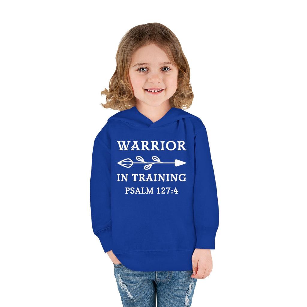 Faith Based Toddler Hoodie - Warrior In Training | Kids clothes by atgodanddesigns