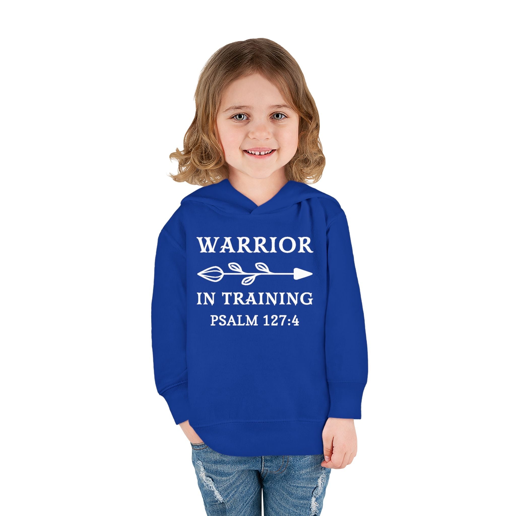 Faith Based Toddler Hoodie - Warrior In Training | Kids clothes by atgodanddesigns