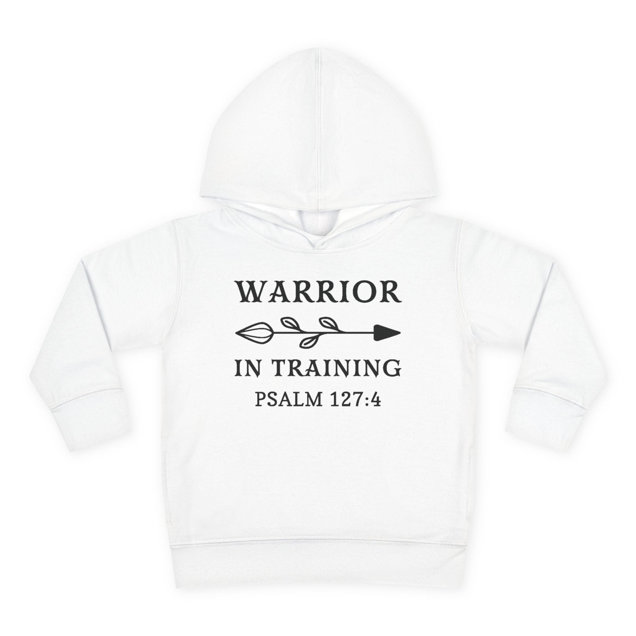 Faith Based Toddler Hoodie - Warrior In Training | Kids clothes by atgodanddesigns
