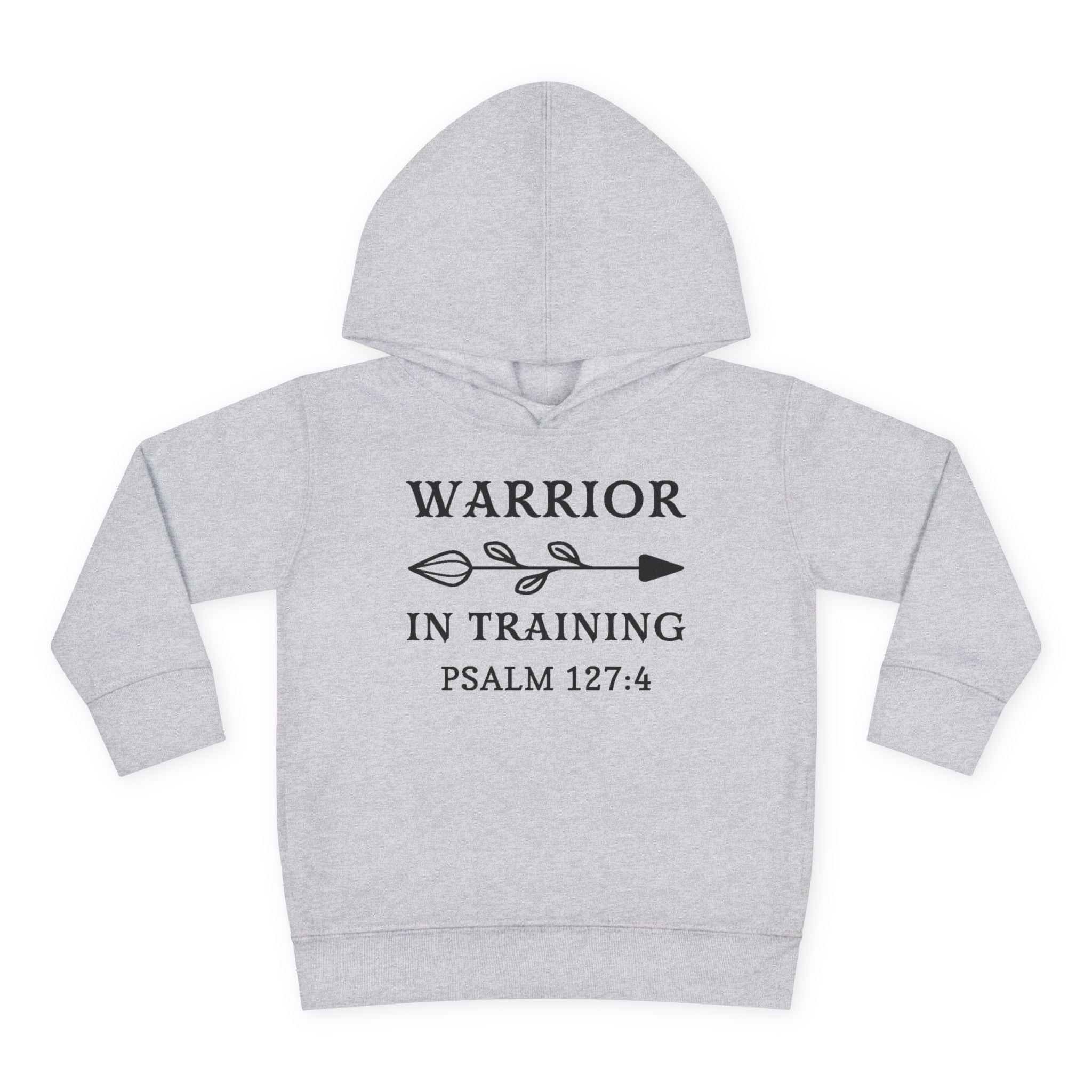 Faith Based Toddler Hoodie - Warrior In Training | Kids clothes by atgodanddesigns