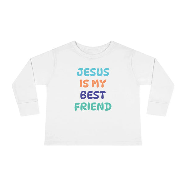 Faith Based Toddler Long Sleeve T-Shirt - Jesus Is My Best Friend | Kids clothes by atgodanddesigns
