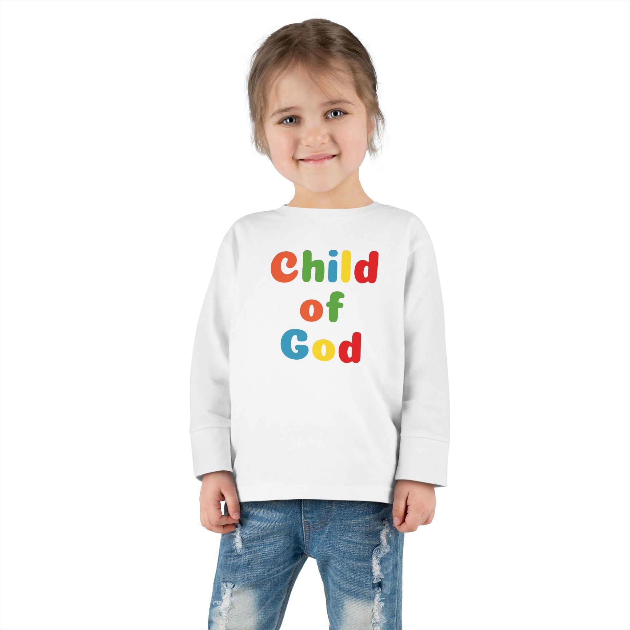 Faith Based Toddler Long Sleeves T-Shirt - Child Of God | Kids clothes by atgodanddesigns