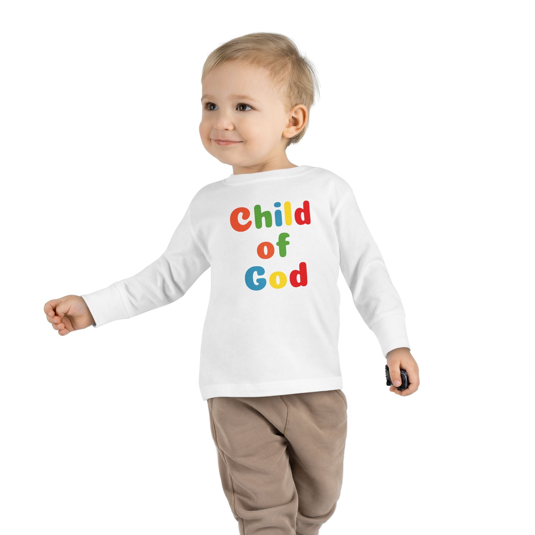 Faith Based Toddler Long Sleeves T-Shirt - Child Of God | Kids clothes by atgodanddesigns