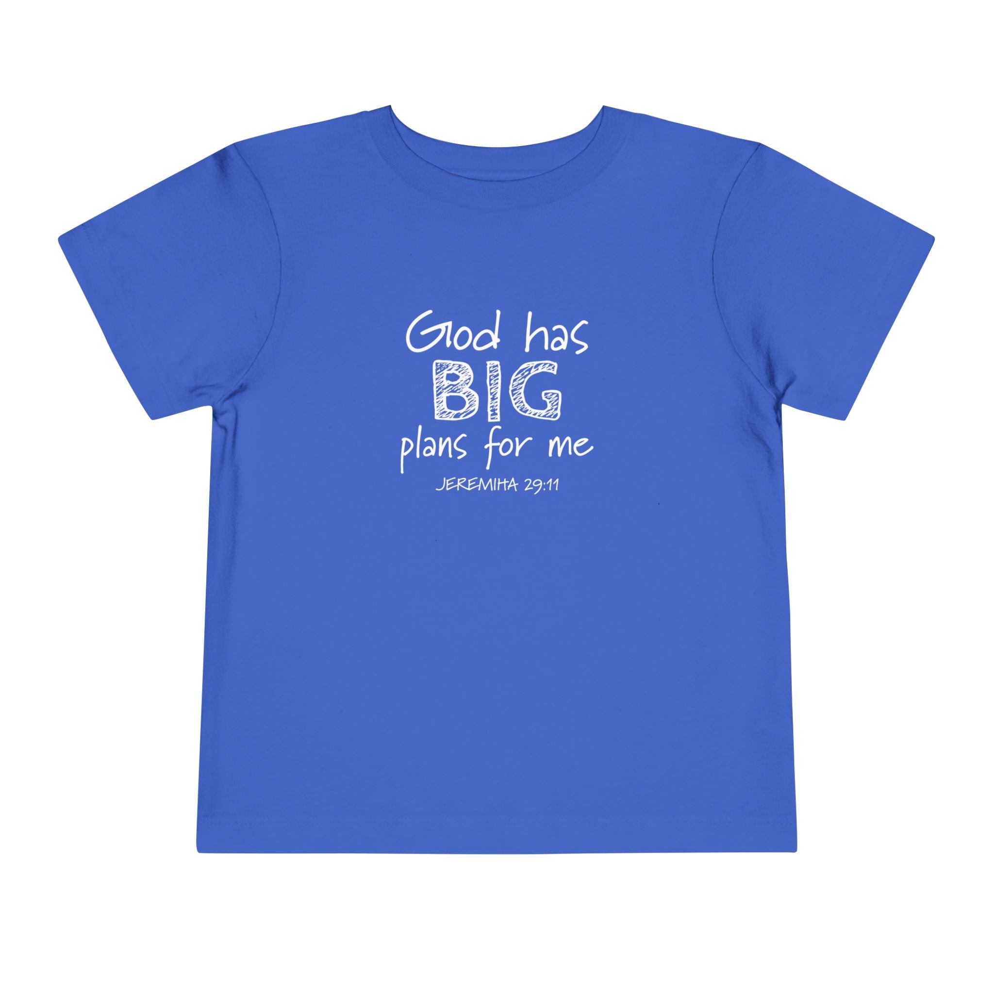 Faith Based Toddler T-Shirt - God Has BIG Plans for me | Kids clothes by atgodanddesigns