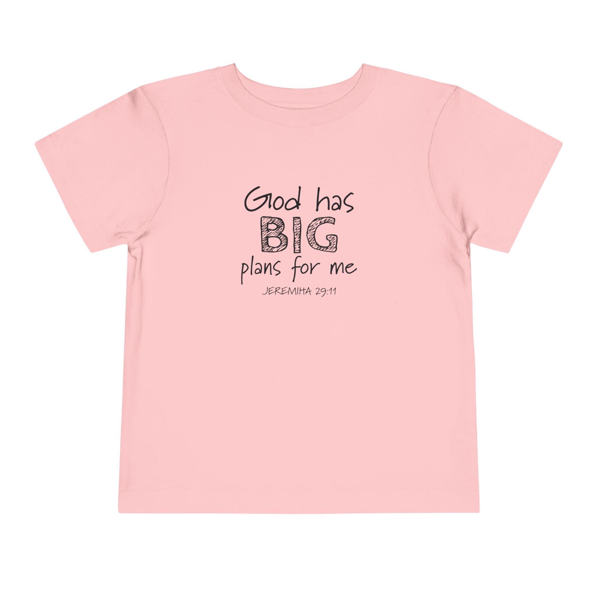 Faith Based Toddler T-Shirt - God Has BIG Plans for me | Kids clothes by atgodanddesigns