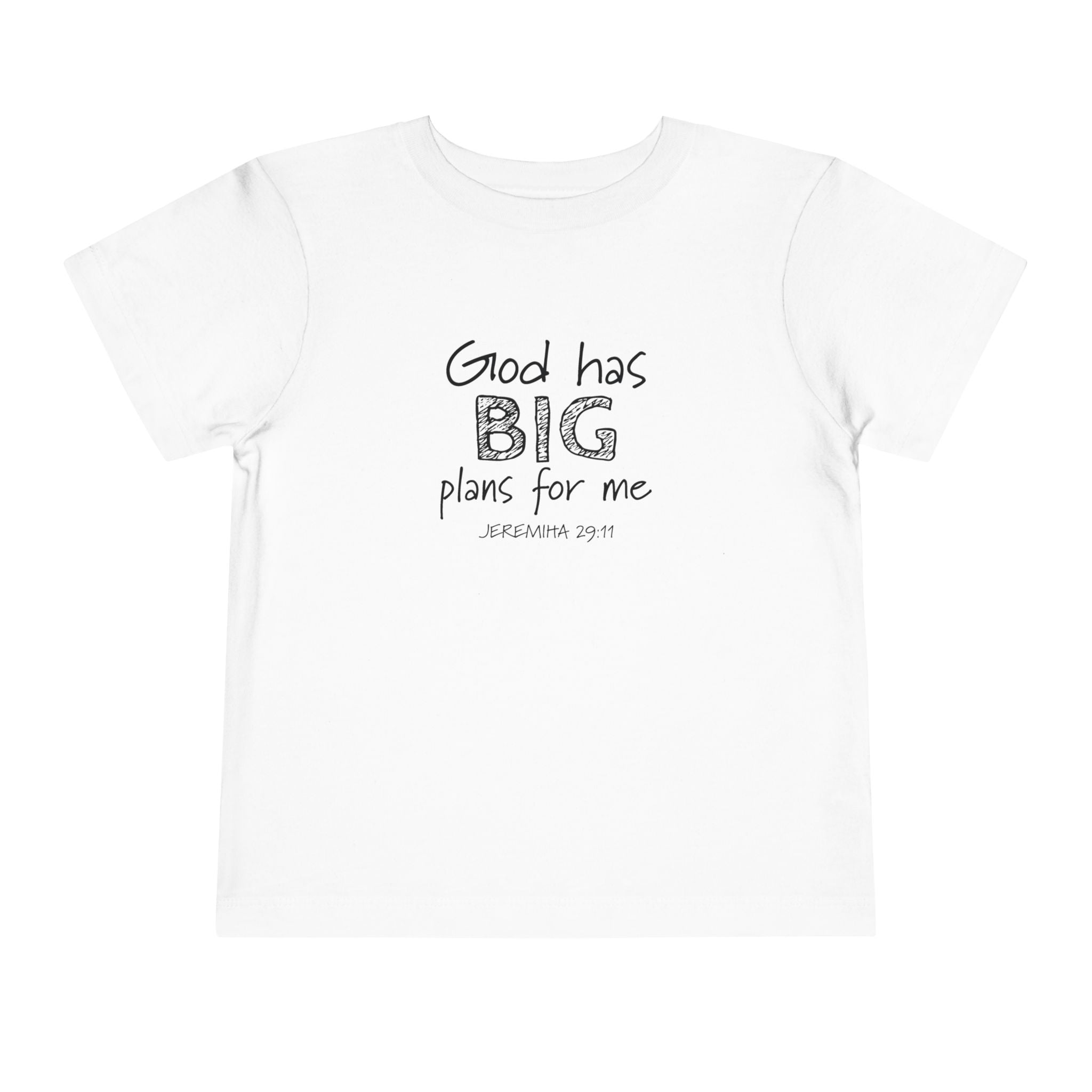 Faith Based Toddler T-Shirt - God Has BIG Plans for me | Kids clothes by atgodanddesigns