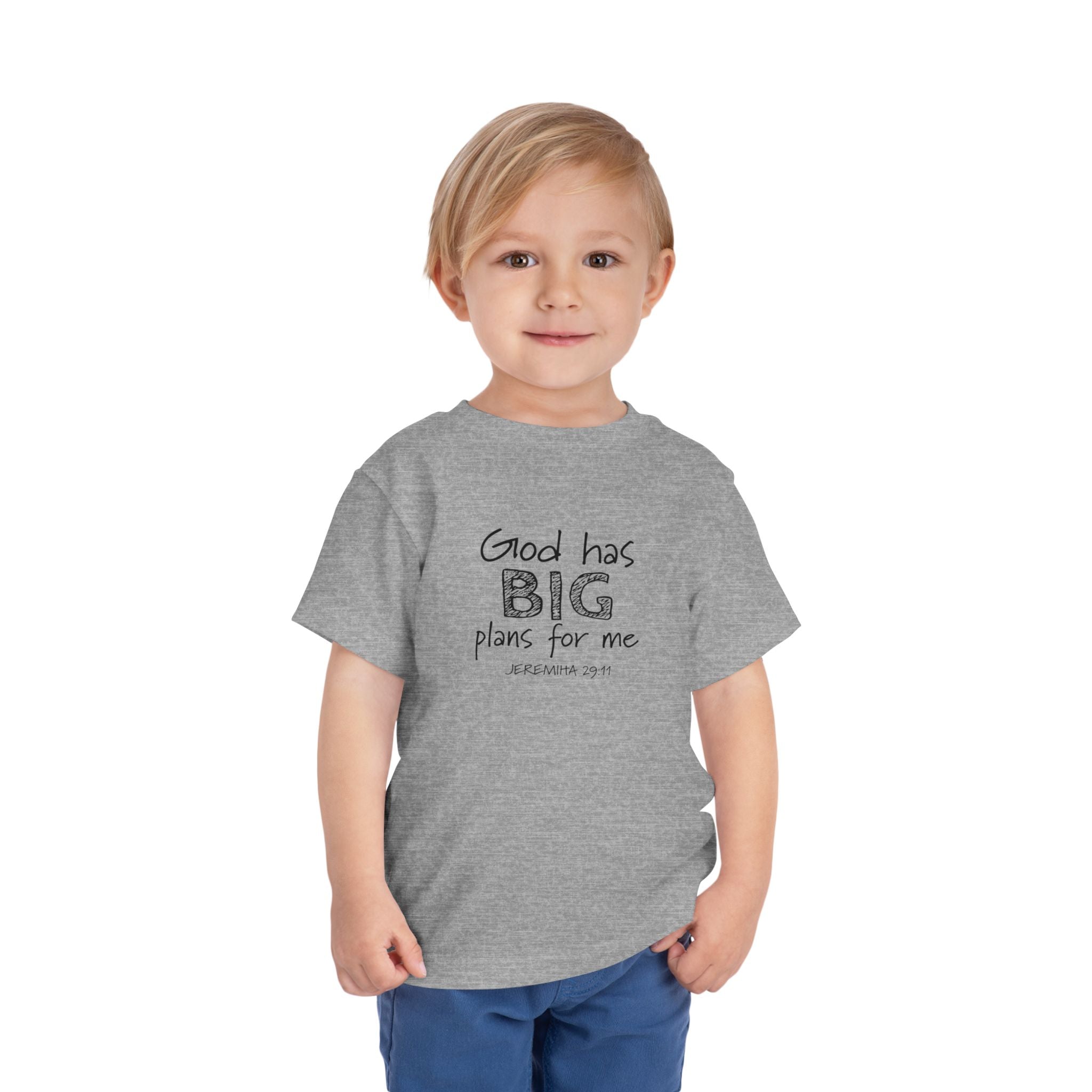 Faith Based Toddler T-Shirt - God Has BIG Plans for me | Kids clothes by atgodanddesigns