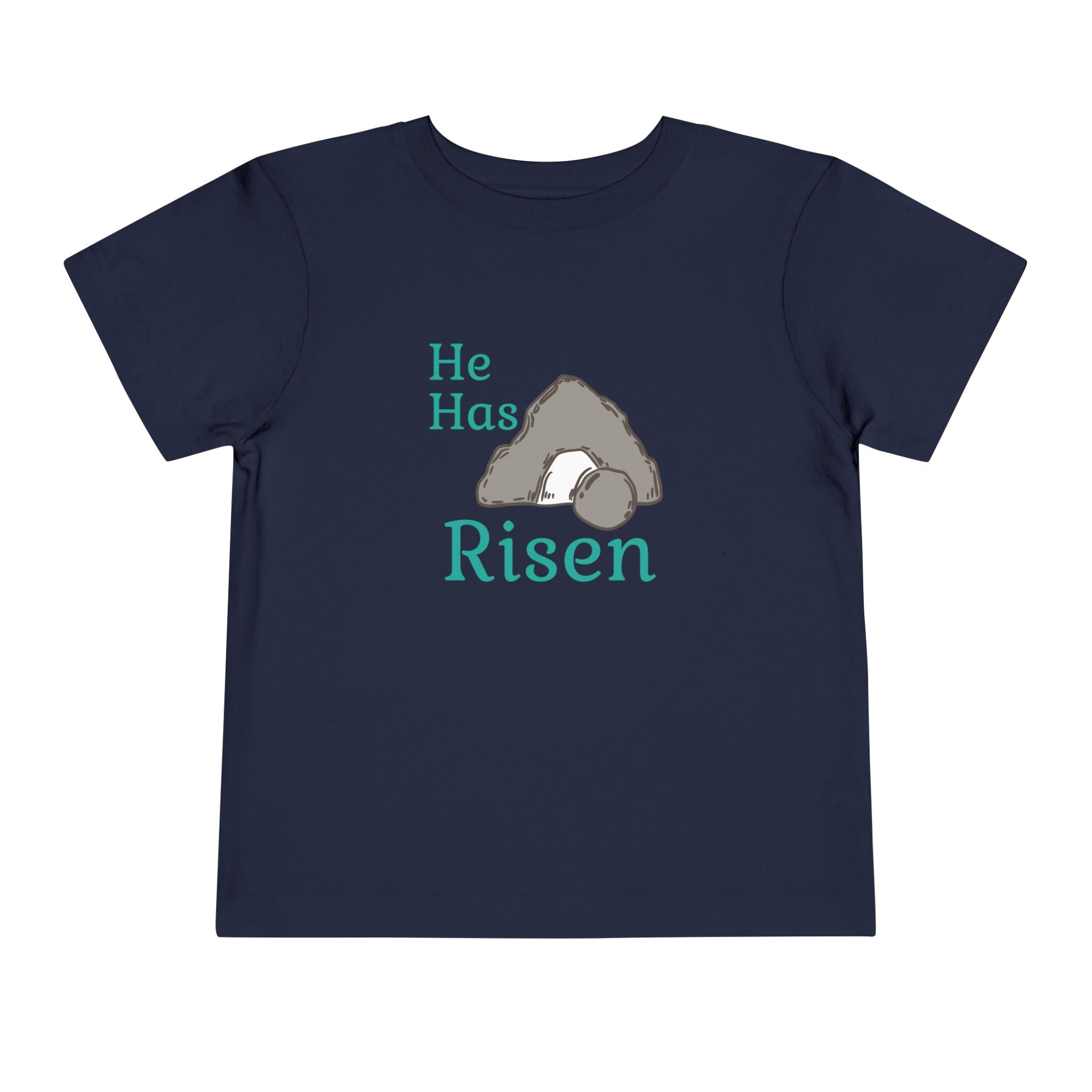 Faith Based Toddler T-Shirt - He Has Risen | Kids clothes by atgodanddesigns