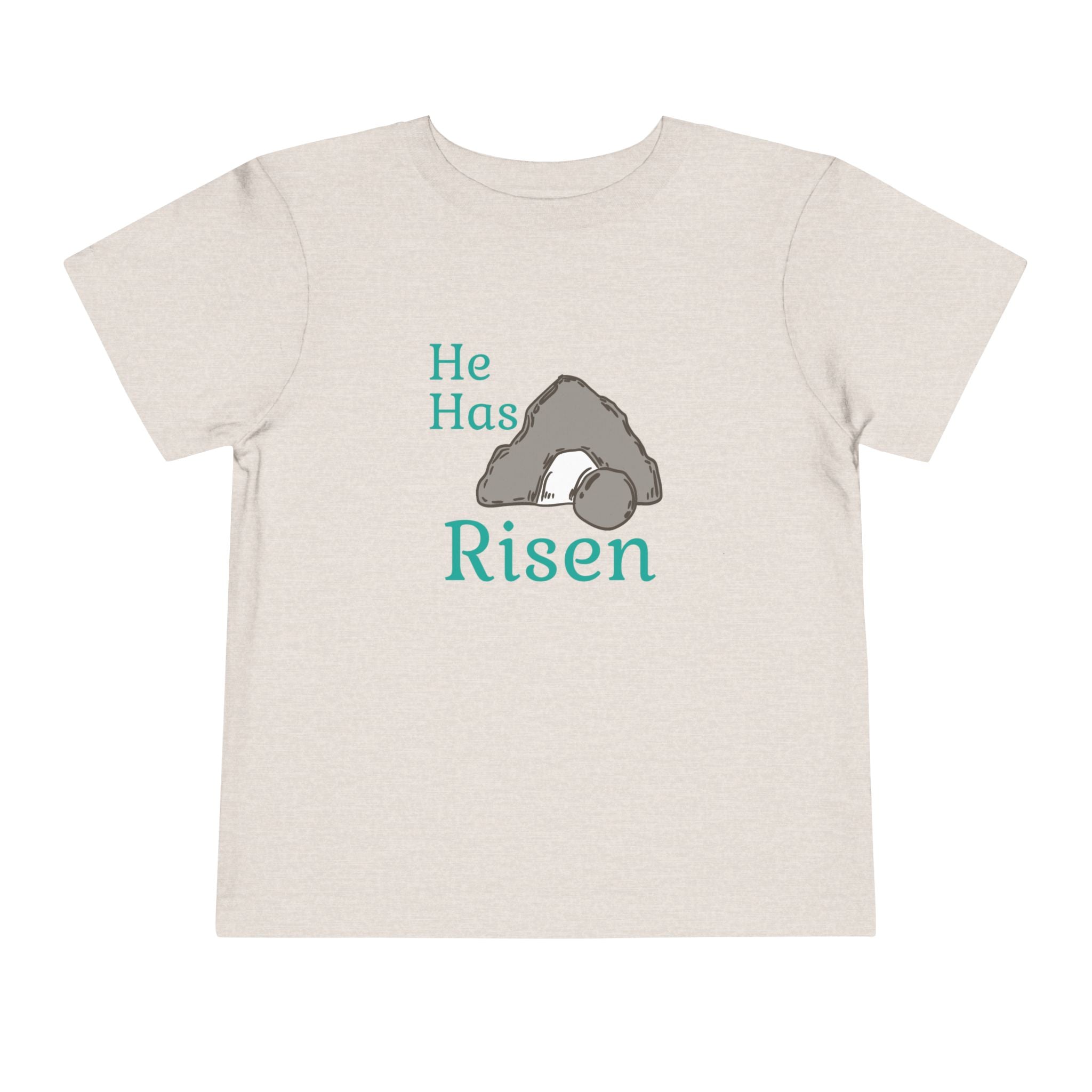 Faith Based Toddler T-Shirt - He Has Risen | Kids clothes by atgodanddesigns