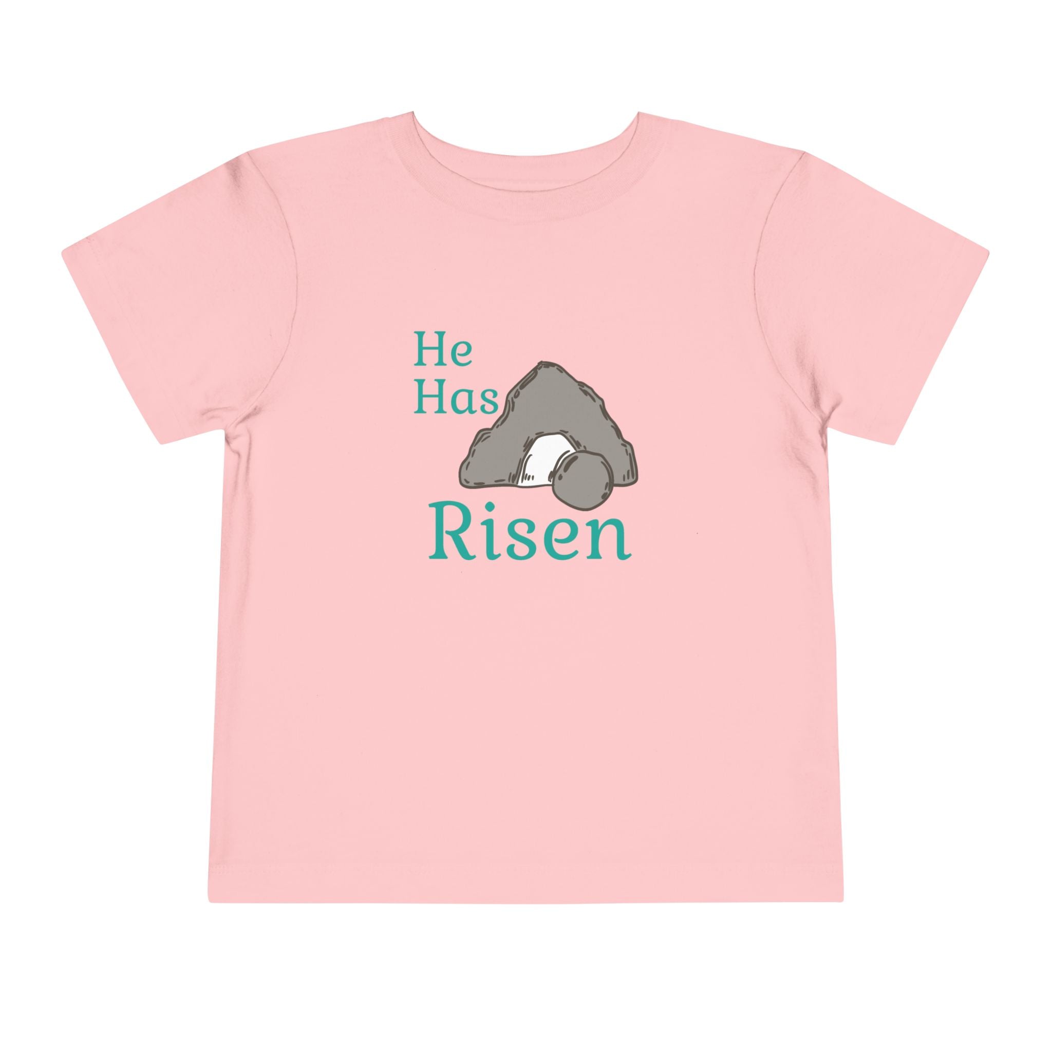 Faith Based Toddler T-Shirt - He Has Risen | Kids clothes by atgodanddesigns
